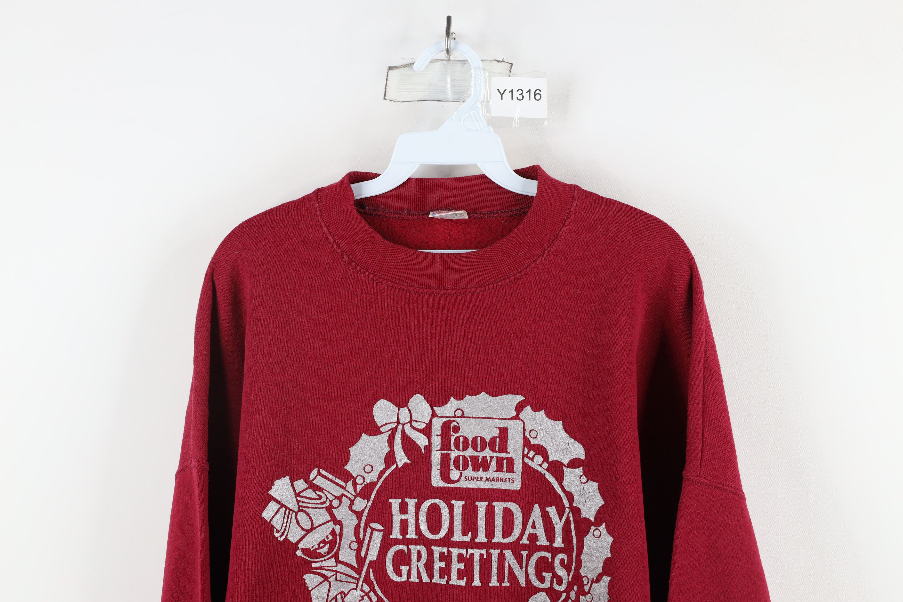 Vintage Vintage 90s Food Town Super Markets Christmas Sweatshirt USA Size US XXL / EU 58 / 5 - 2 Thumbnail