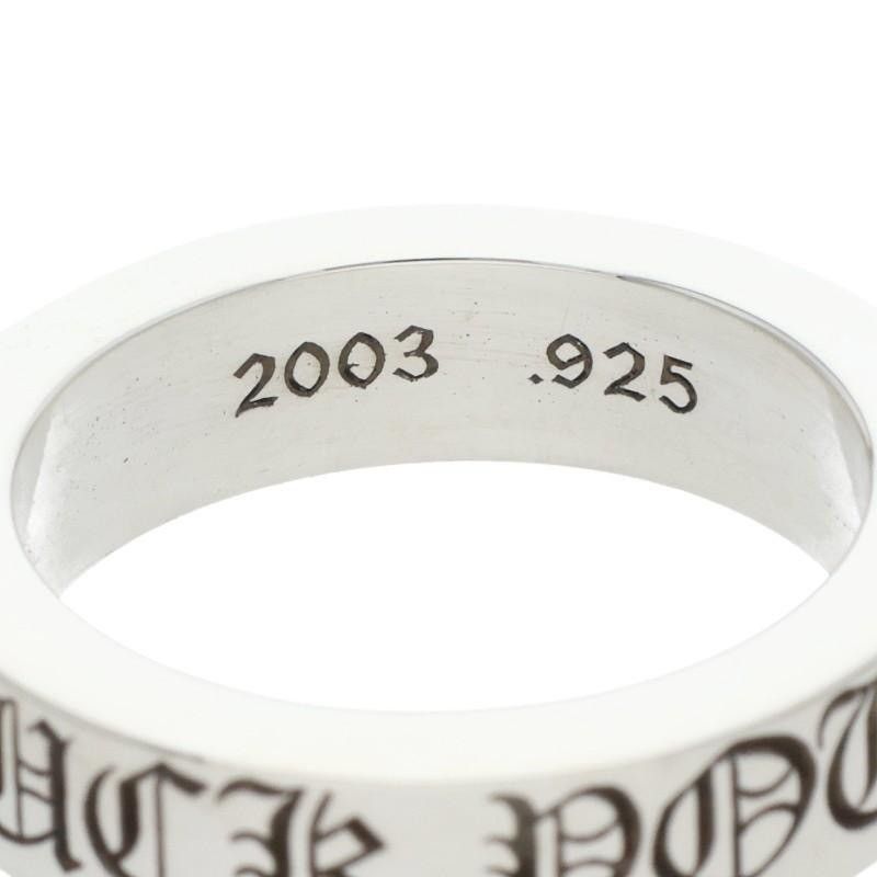 Chrome Hearts US9 Chrome Hearts 6mm fuck you spacer Ring 19 Size ONE SIZE - 4 Thumbnail