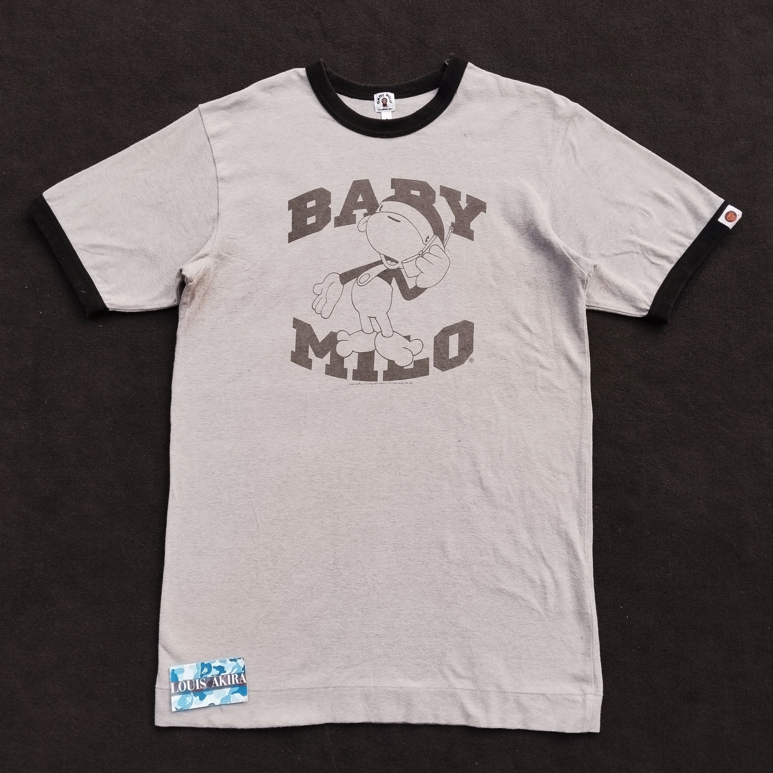 Bape 2006 Bape Baby Milo Ringer Tee Size US S / EU 44-46 / 1 - 1 Thumbnail