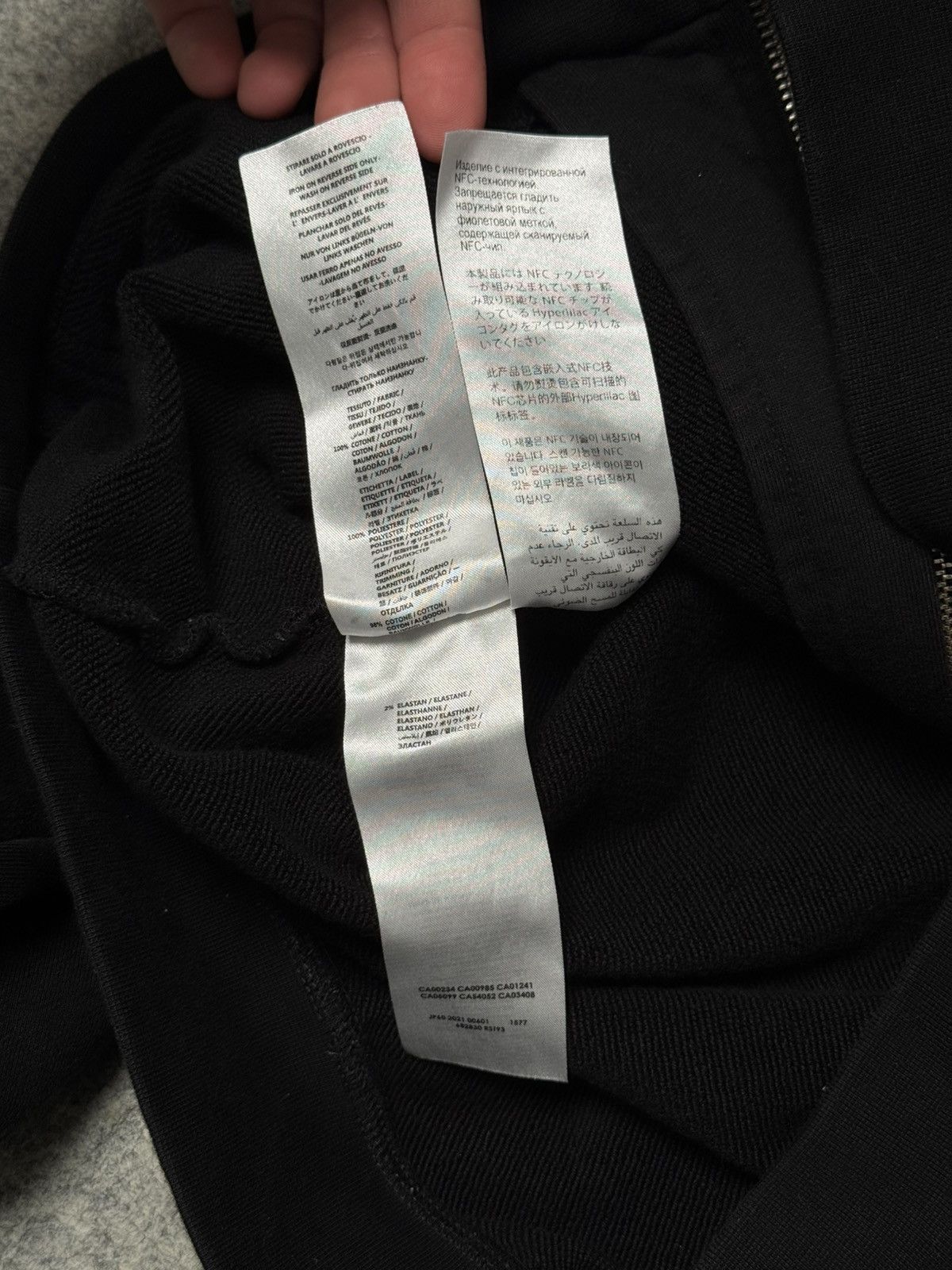 Alexander McQueen Alexander McQueen Black Relaxed Zip Hoodie Size US L / EU 52-54 / 3 - 11 Thumbnail