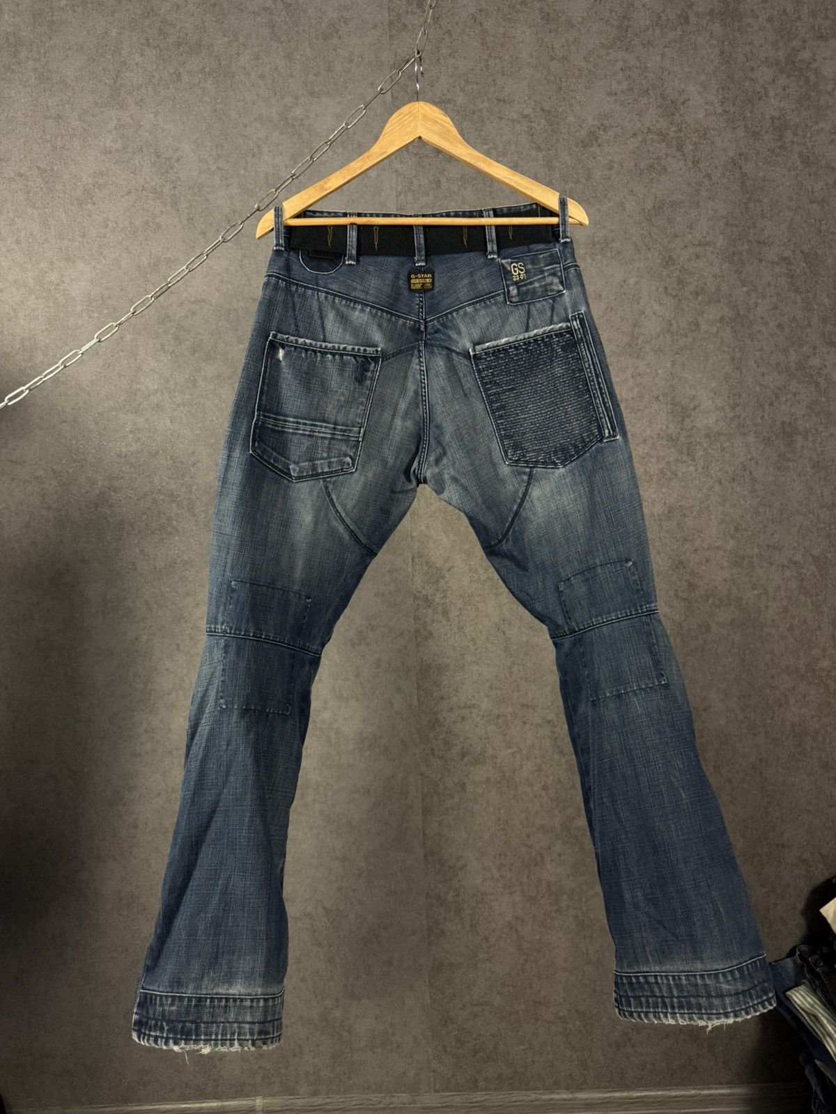 G-Star G Star Raw vintage designer biker jeans Size US 34 / EU 50 - 6 Thumbnail