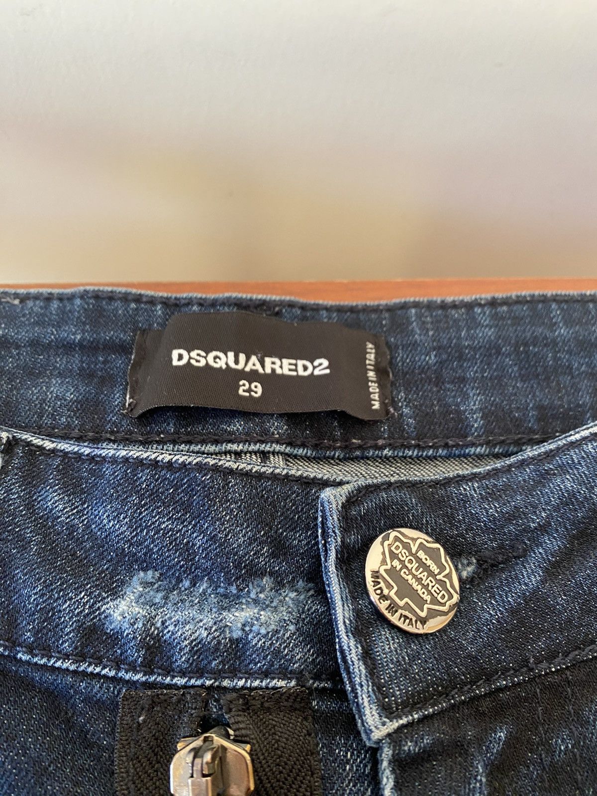 Dsquared2 Spray Paint DS2 Dark Blue Jeans Size US 29 - 7 Thumbnail
