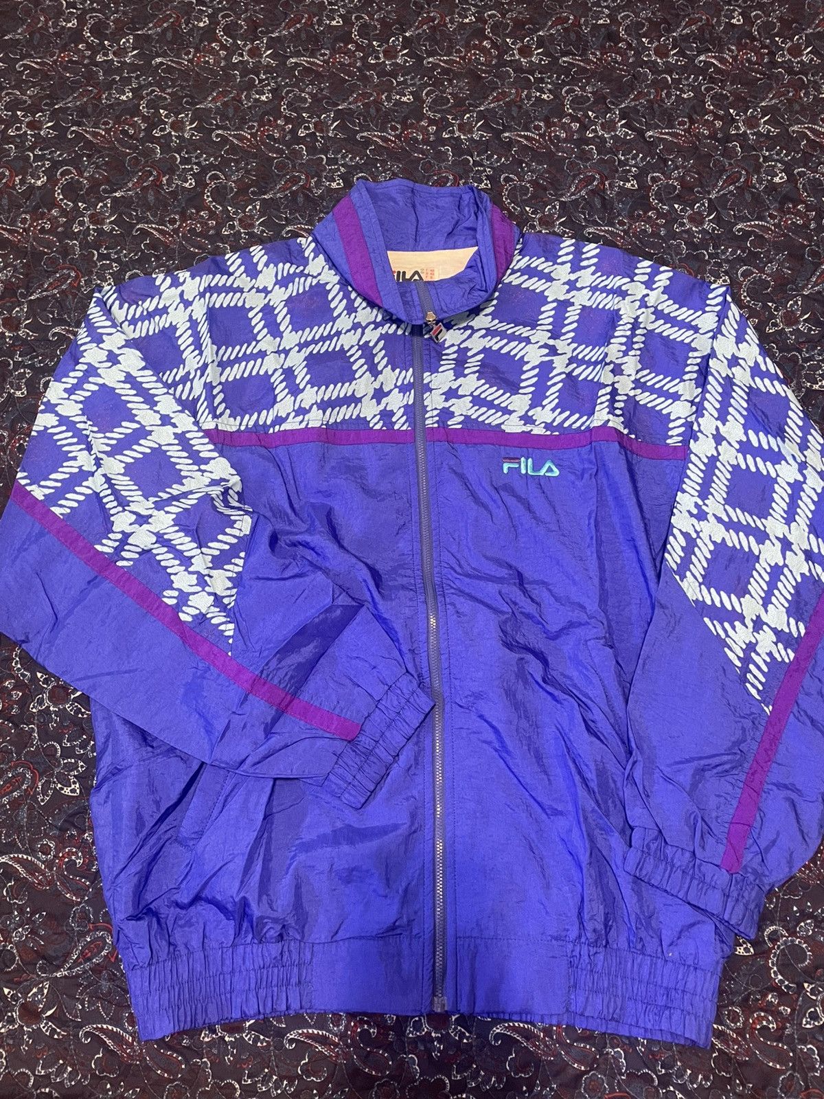Fila Vintage Fila Windbreaker Size US L / EU 52-54 / 3 - 1 Thumbnail