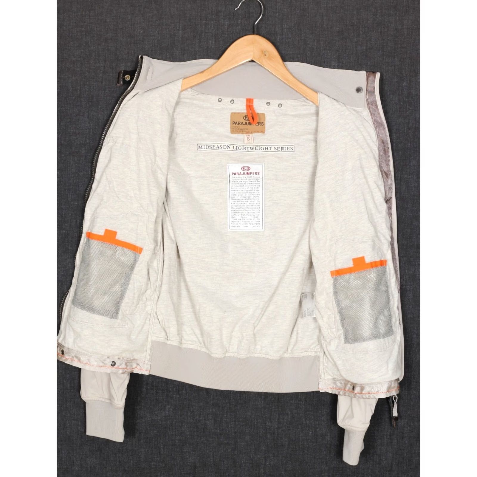 Parajumpers PARAJUMPERS Midseason Lightweight Series Jacket Women S Beige Logo Bomber Jacket Sci Size S / US 4 / IT 40 - 3 Thumbnail