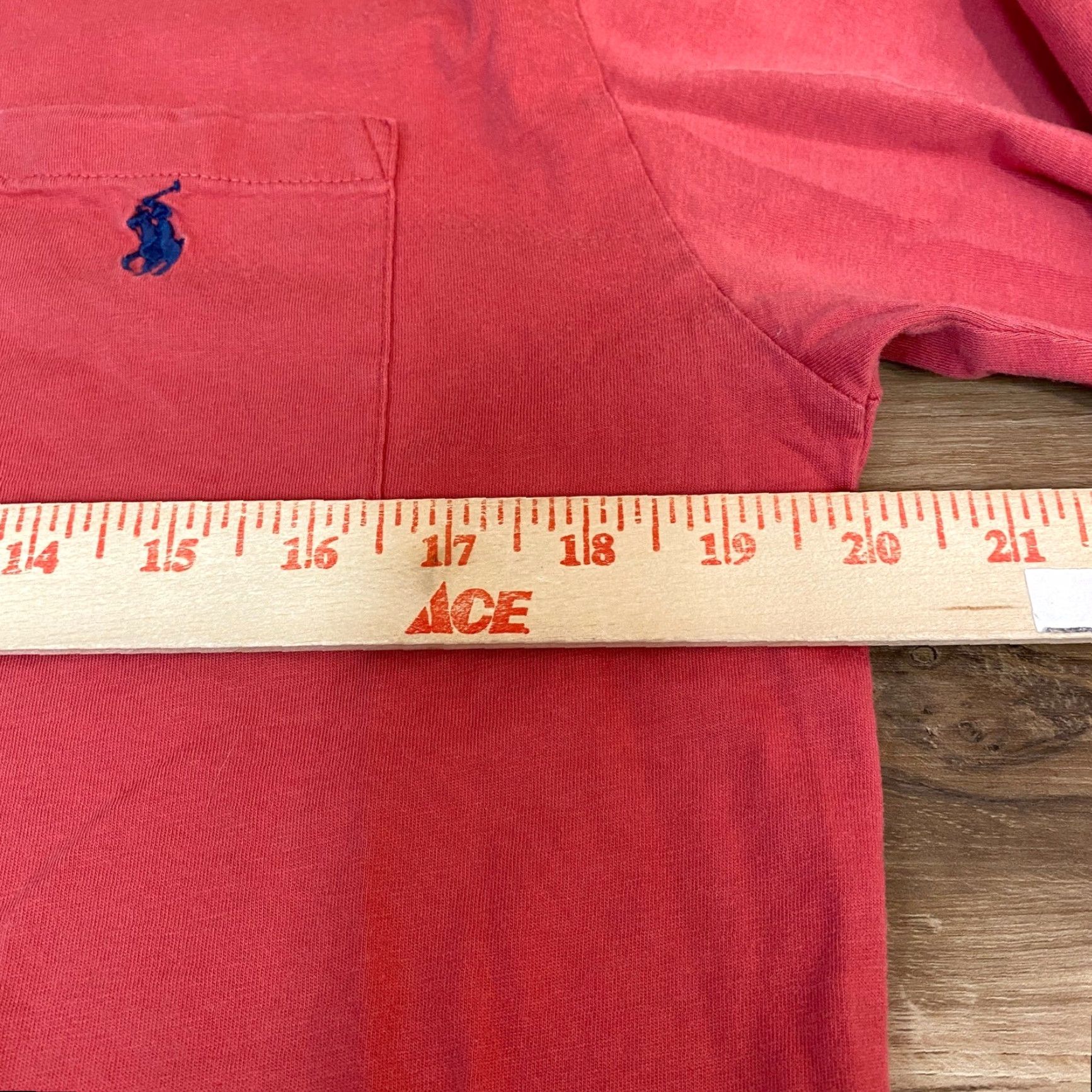 Polo Ralph Lauren Polo Ralph Lauren T Shirt Mens Small Salmon Pink Long Sleeve Pocket Tee Size US S / EU 44-46 / 1 - 7 Thumbnail