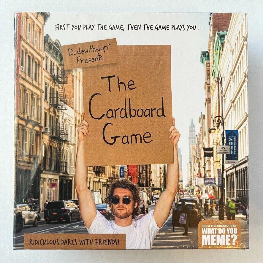 Designer Dude With Sign's The Cardboard Game NEW Sealed Size ONE SIZE - 1 Thumbnail