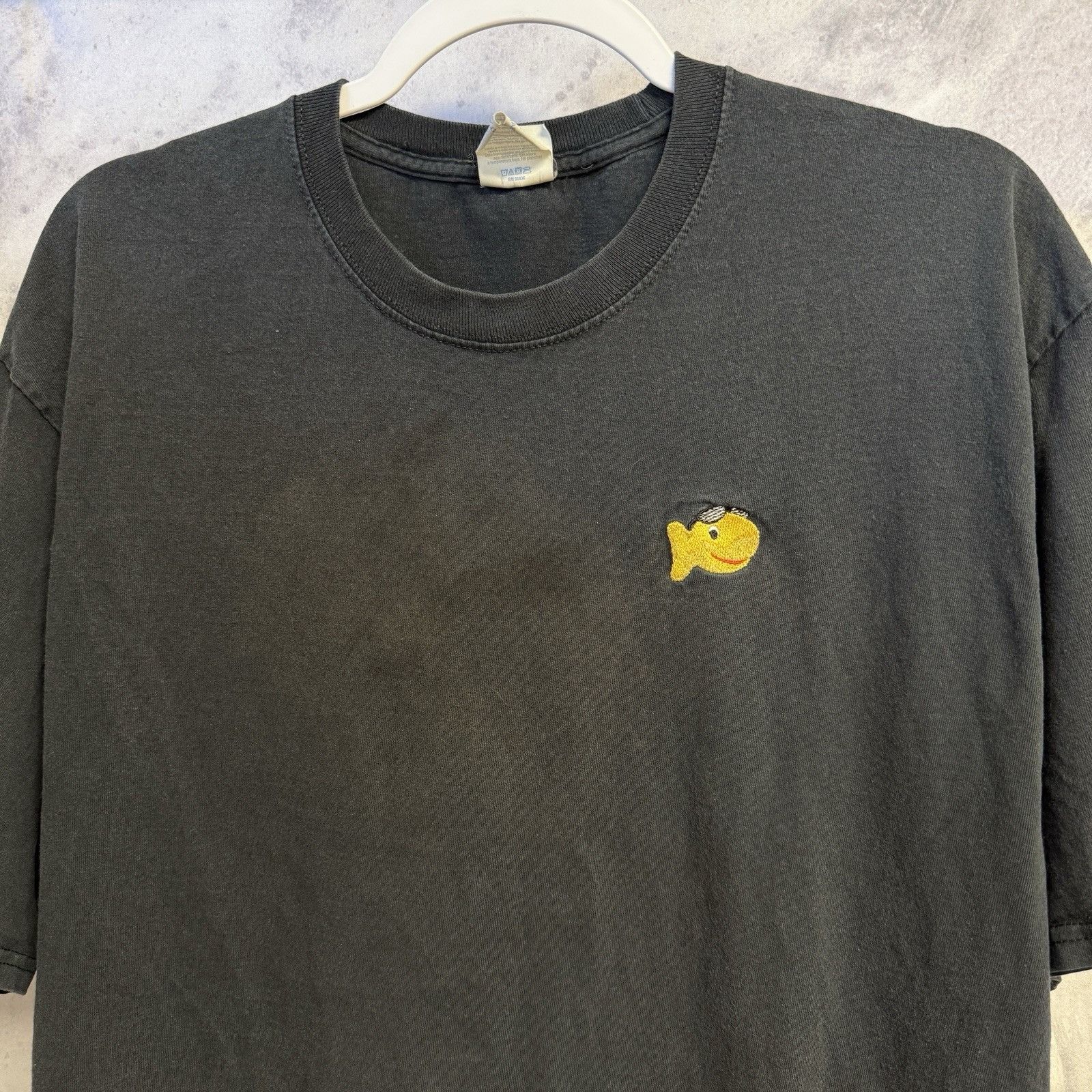 Vintage Goldfish Snack Food T Shirt Mens XL Tall Black Short Sleeve Size US XL / EU 56 / 4 - 1 Thumbnail