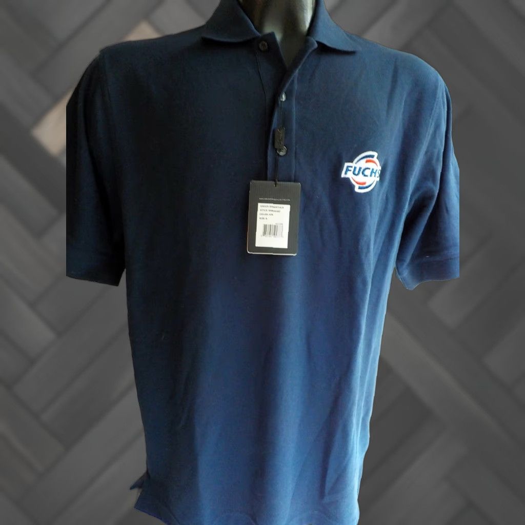 Vintage Greg Norman SS Polo Navy Small NWT Fuchs Logo Riyadh-Saudi Arabia Shirt Men SZ S Men’s Polo Size US S / EU 44-46 / 1 - 1 Thumbnail