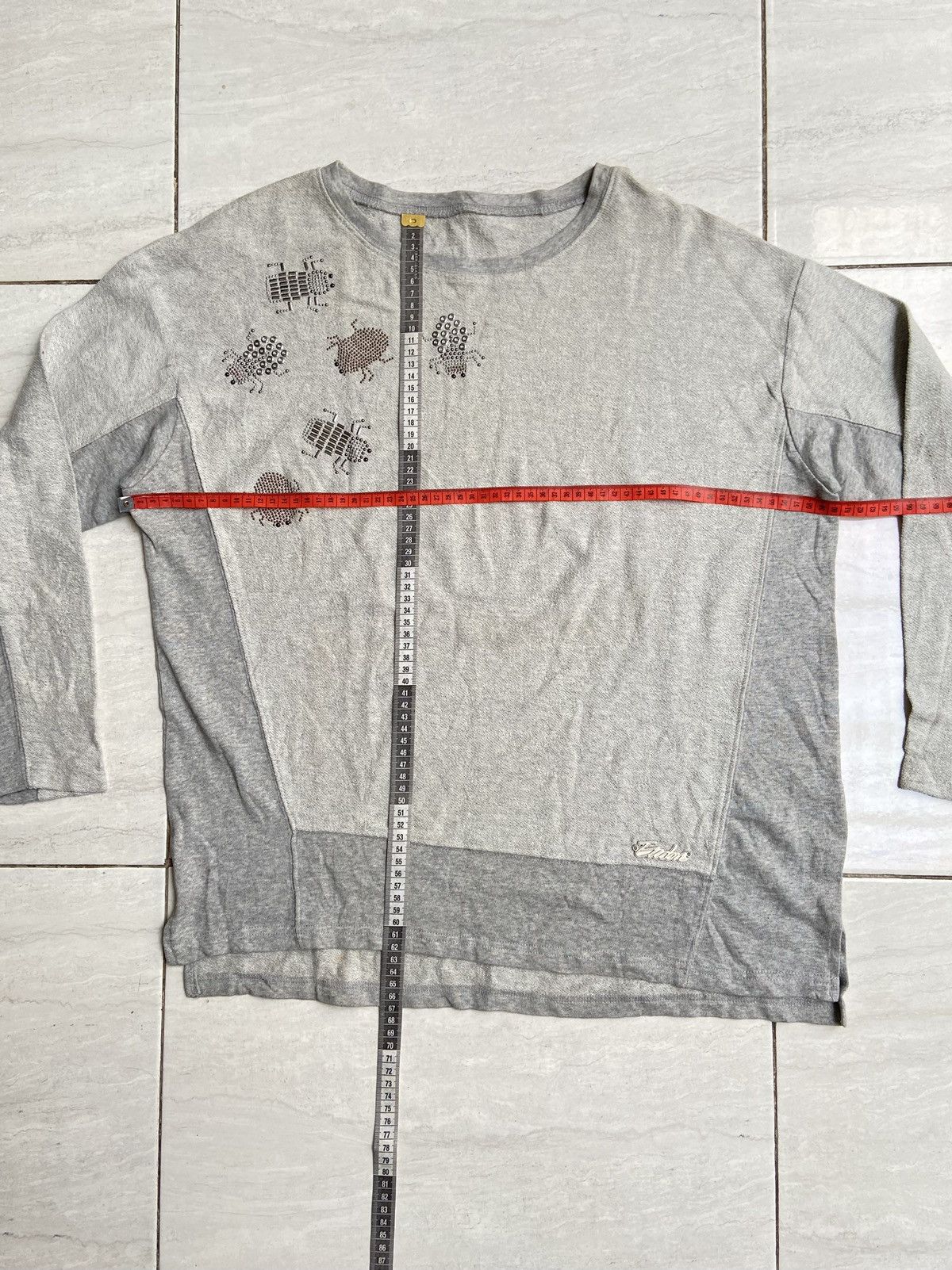 Designer × Japanese Brand EUDON CHOI Grey T-shirt Size US L / EU 52-54 / 3 - 2 Thumbnail