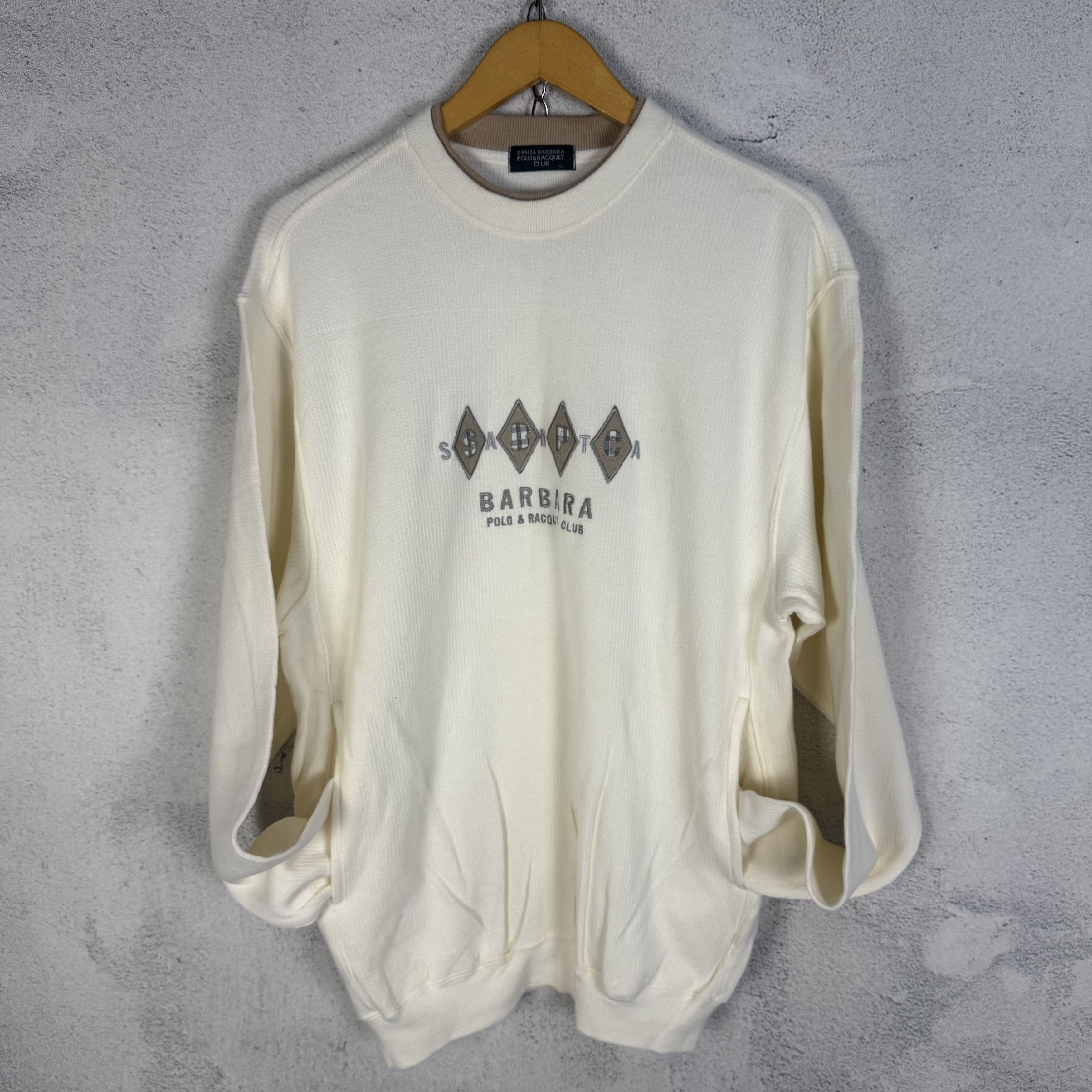 Vintage Santa Barbara Polo Racquet Club Sweatshirt Crewneck Size US L / EU 52-54 / 3 - 4 Thumbnail