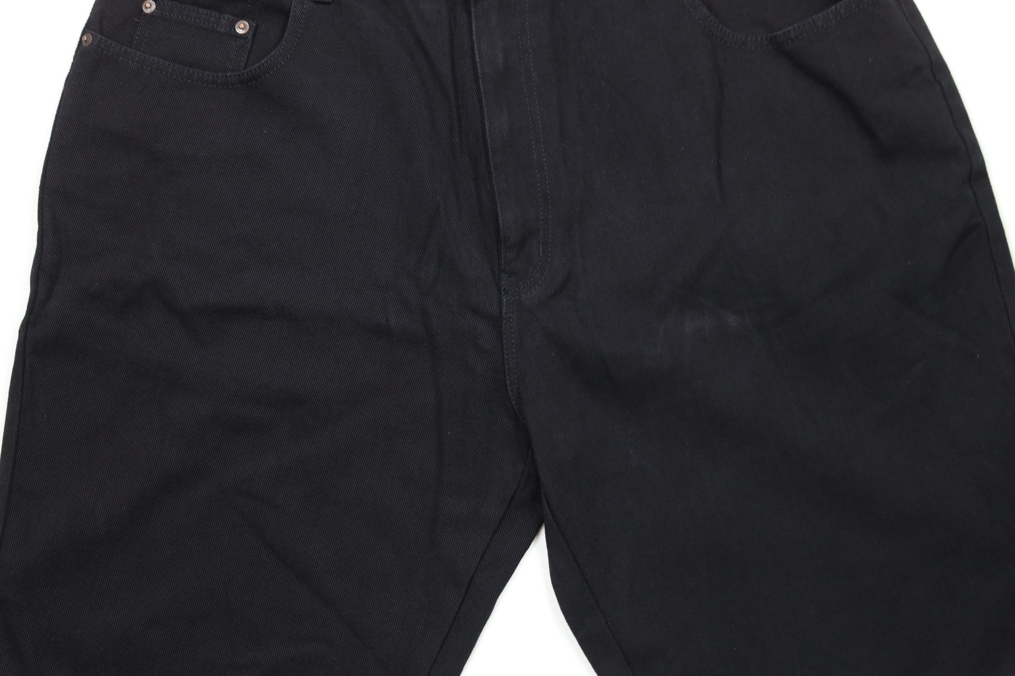 Vintage Deadstock Vintage 90s Streetwear Fit Denim Shorts Black Size US 40 / EU 56 - 3 Thumbnail