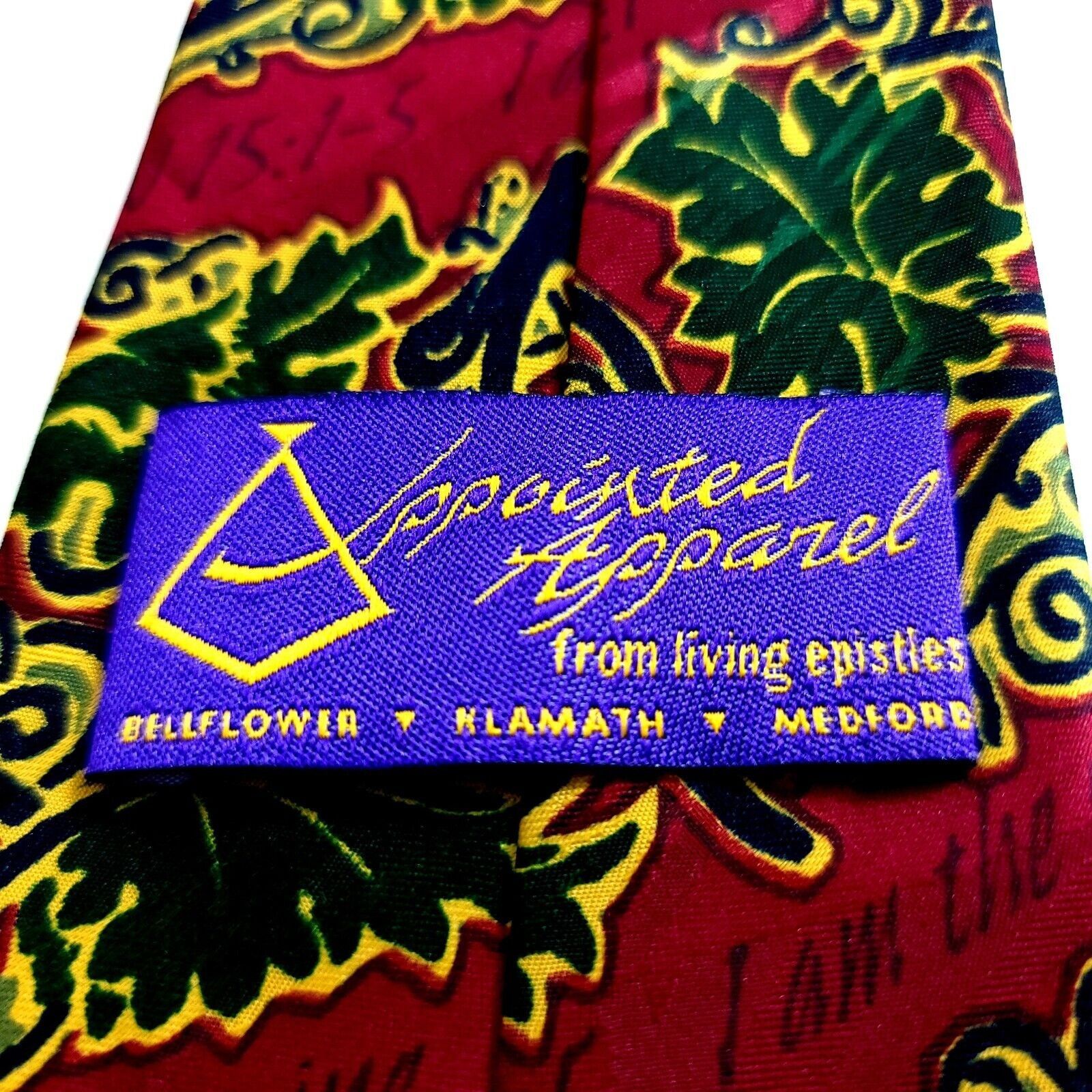 Vintage Appointed Apparel Polyester Red Green Christmas Mistletoe Bi Size ONE SIZE - 3 Thumbnail