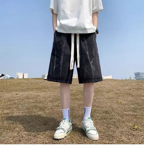 Japanese Brand Black High StreetHonjoh x Asai Vintage Casual Denim Shorts Size US 32 / EU 48 - 8 Thumbnail