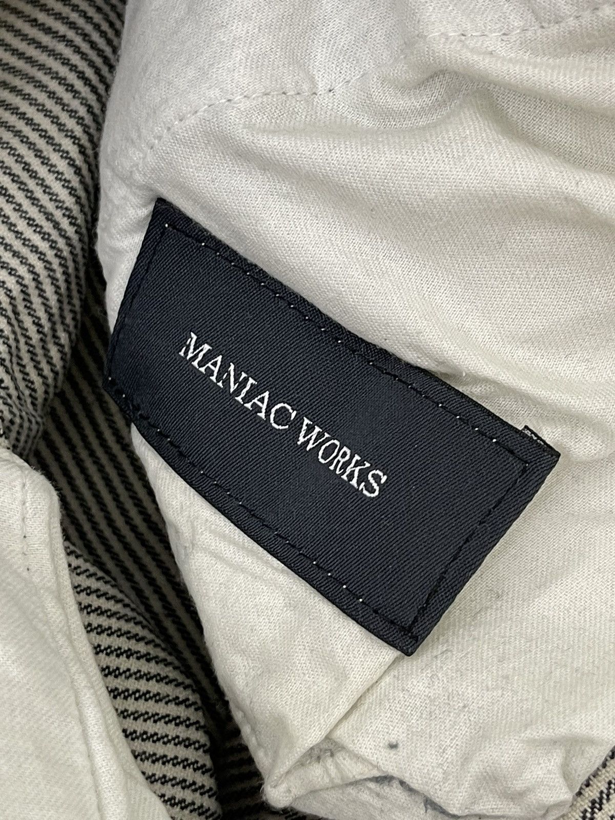 Japanese Brand Hickory Cargo Jeans Maniac Work Japan Regular 7🟦7 Size US 31 - 15 Thumbnail