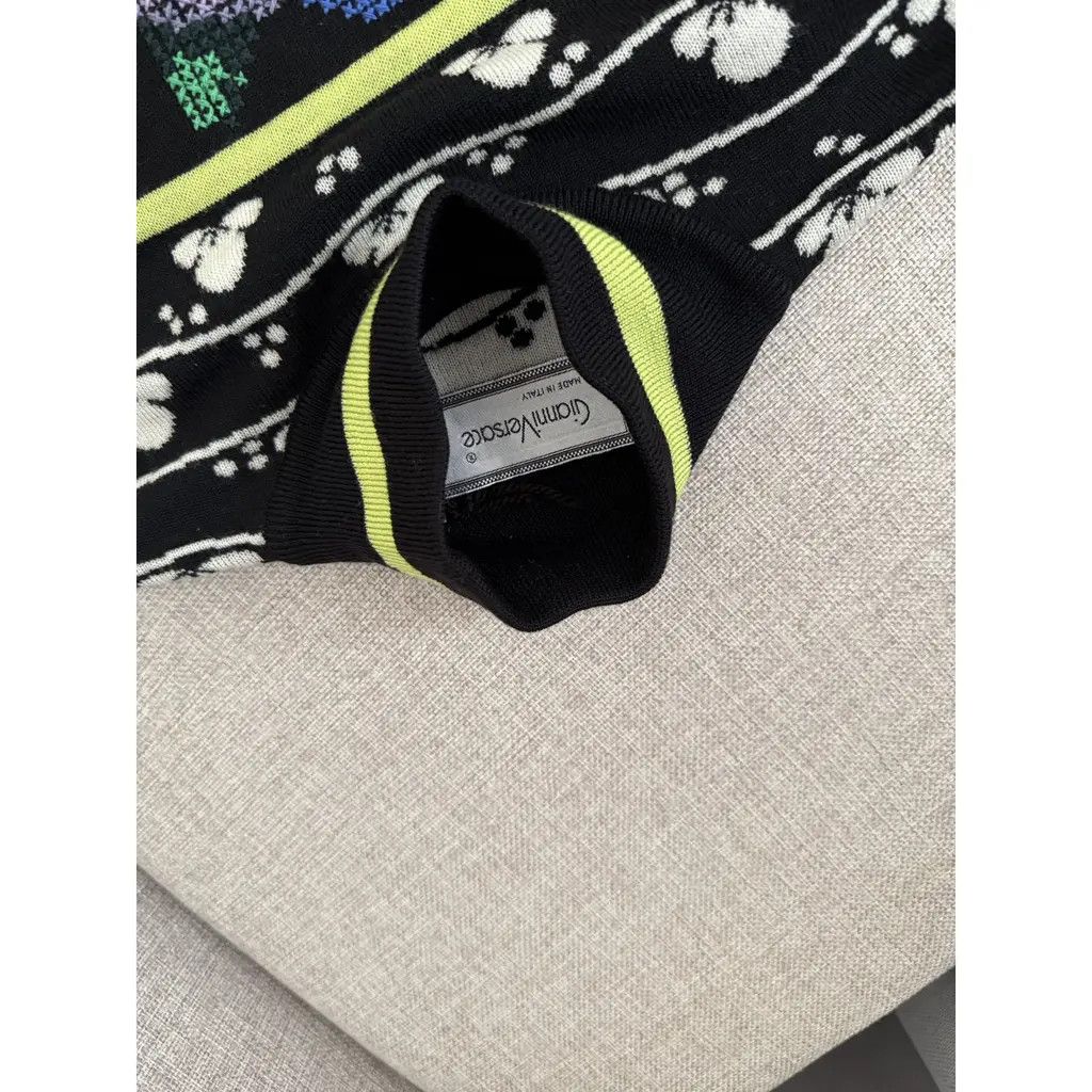 Versace Gianni Versace Wool & Cashmere Floral Knit Jumper – IT42 Size M / US 6-8 / IT 42-44 - 5 Thumbnail