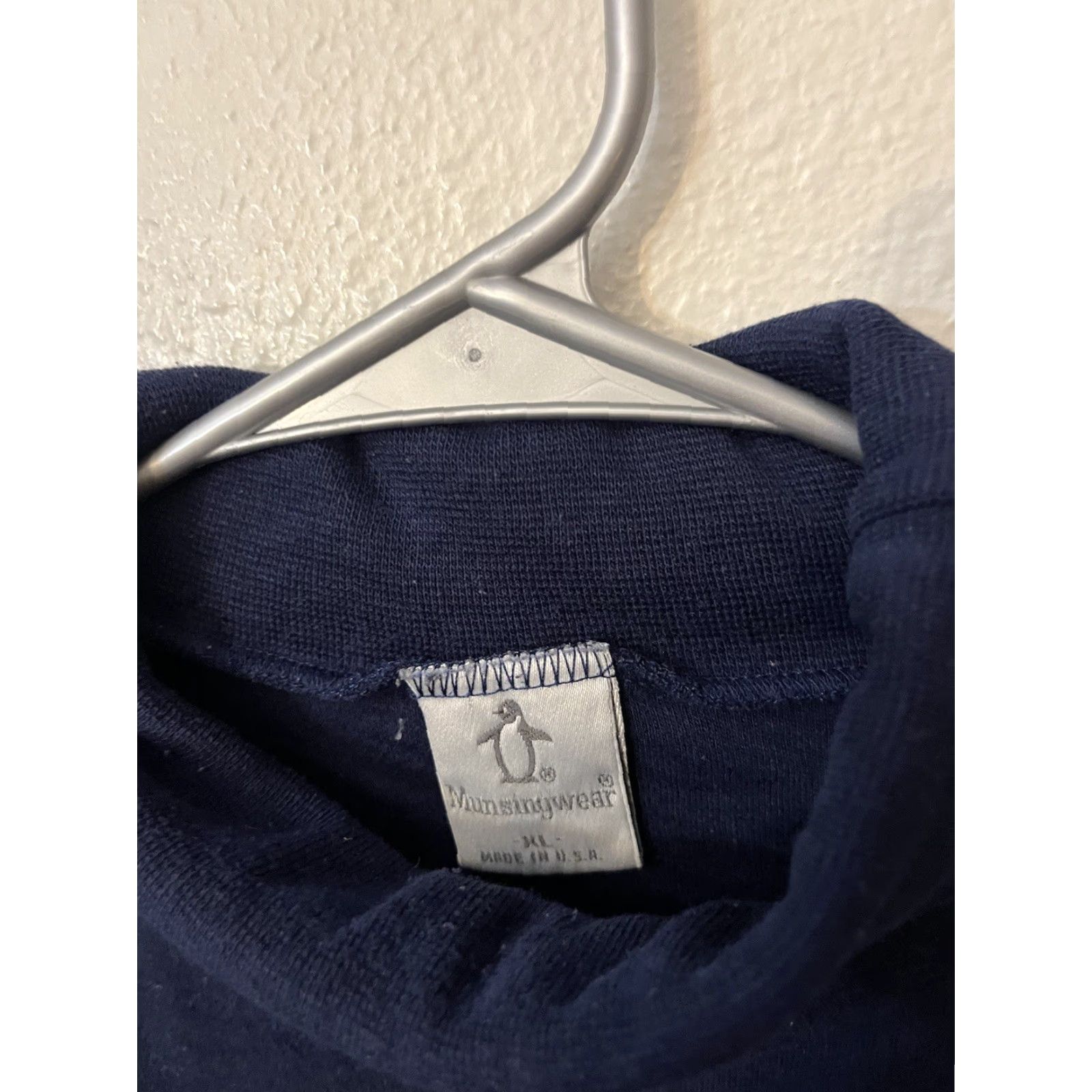 Vintage VINTAGE Penguin By Munsingwear Shirt XL Blue Turtleneck Long Sleeve Men's - Button-Up, USA, Blue, XL, Vintage, Mens Size US XL / EU 56 / 4 - 3 Thumbnail