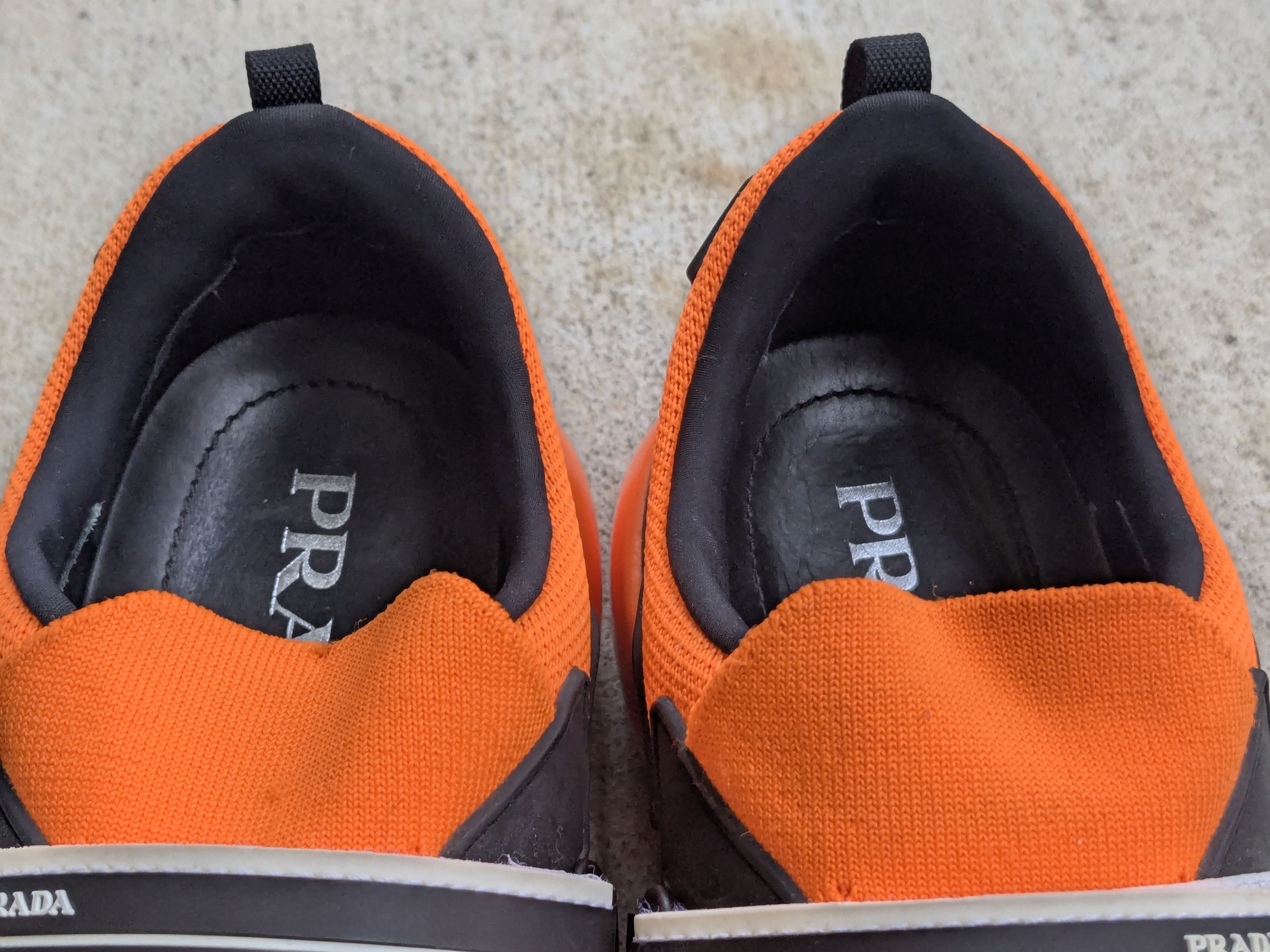 Prada Prada Cloudbust Sneakers Orange Black 7 Leather Size US 7 / EU 40 - 4 Thumbnail