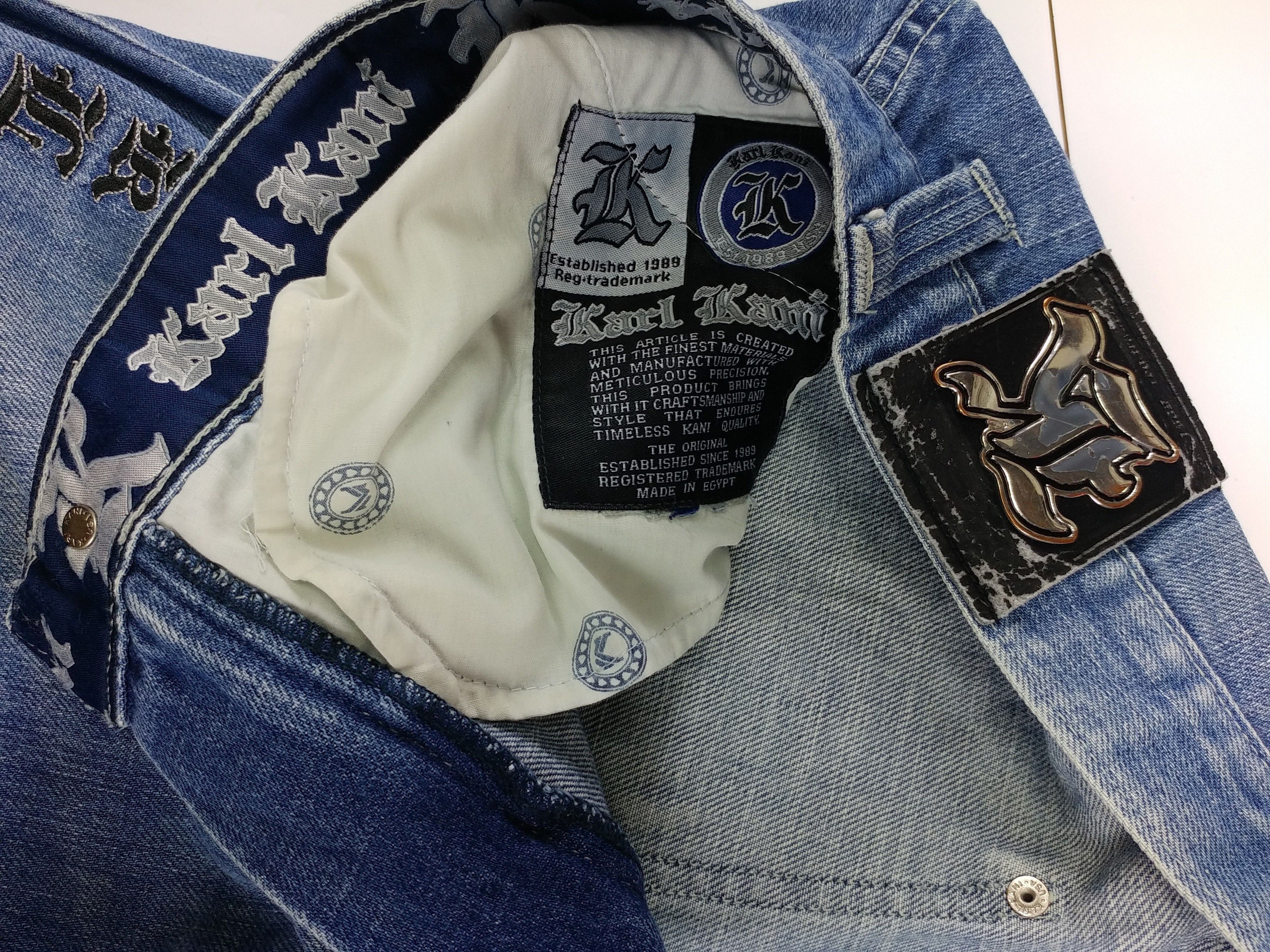 Karl Kani KARL KANI jeans, Compton baggy, vintage Kani, 90s hip hop 32 Size US 32 / EU 48 - 14 Thumbnail