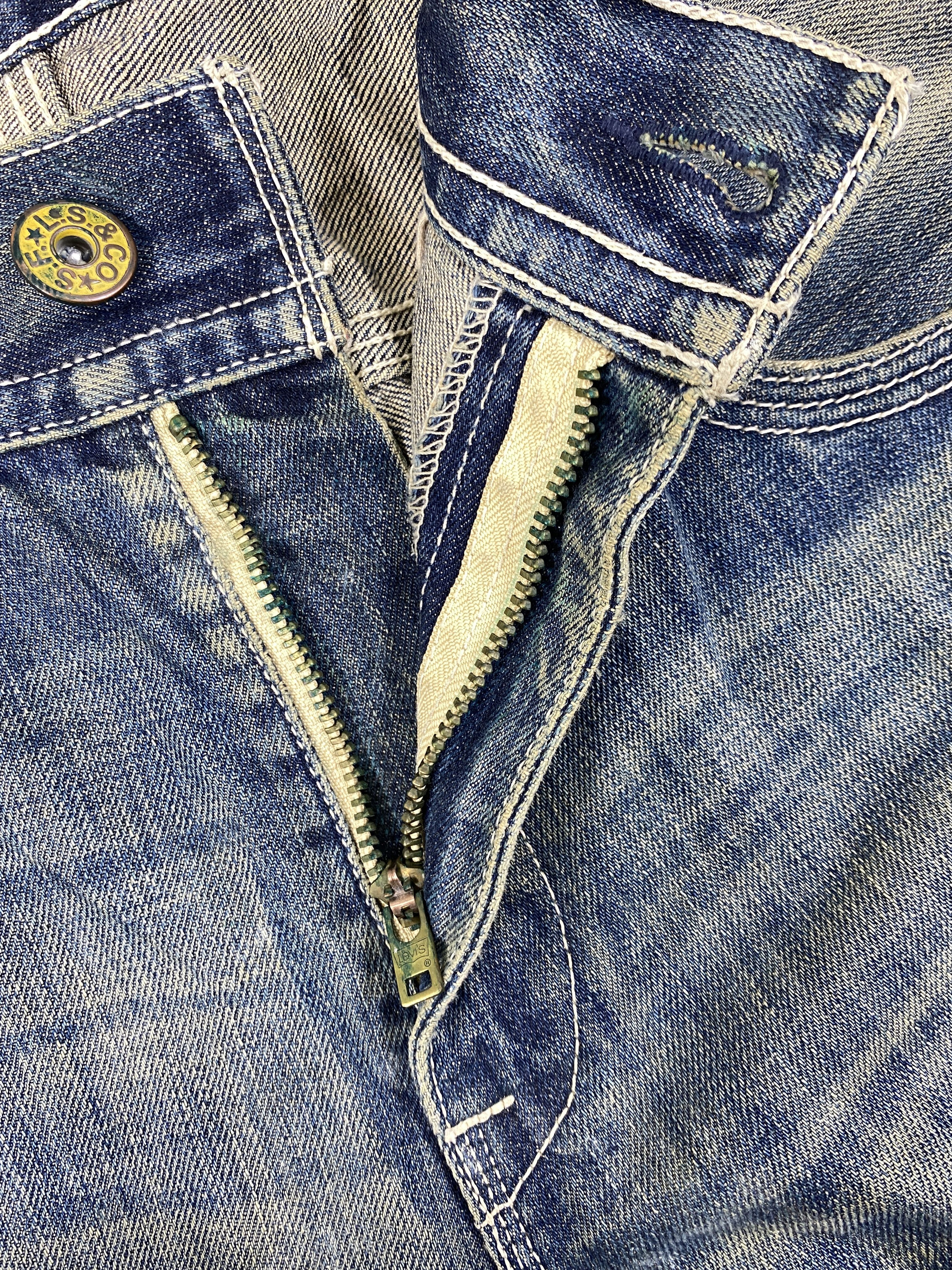 Levi's Dirty Blue Vintage Levi's 504 Jeans 35x28.5 Denim -SJ152 Size US 35 - 6 Thumbnail