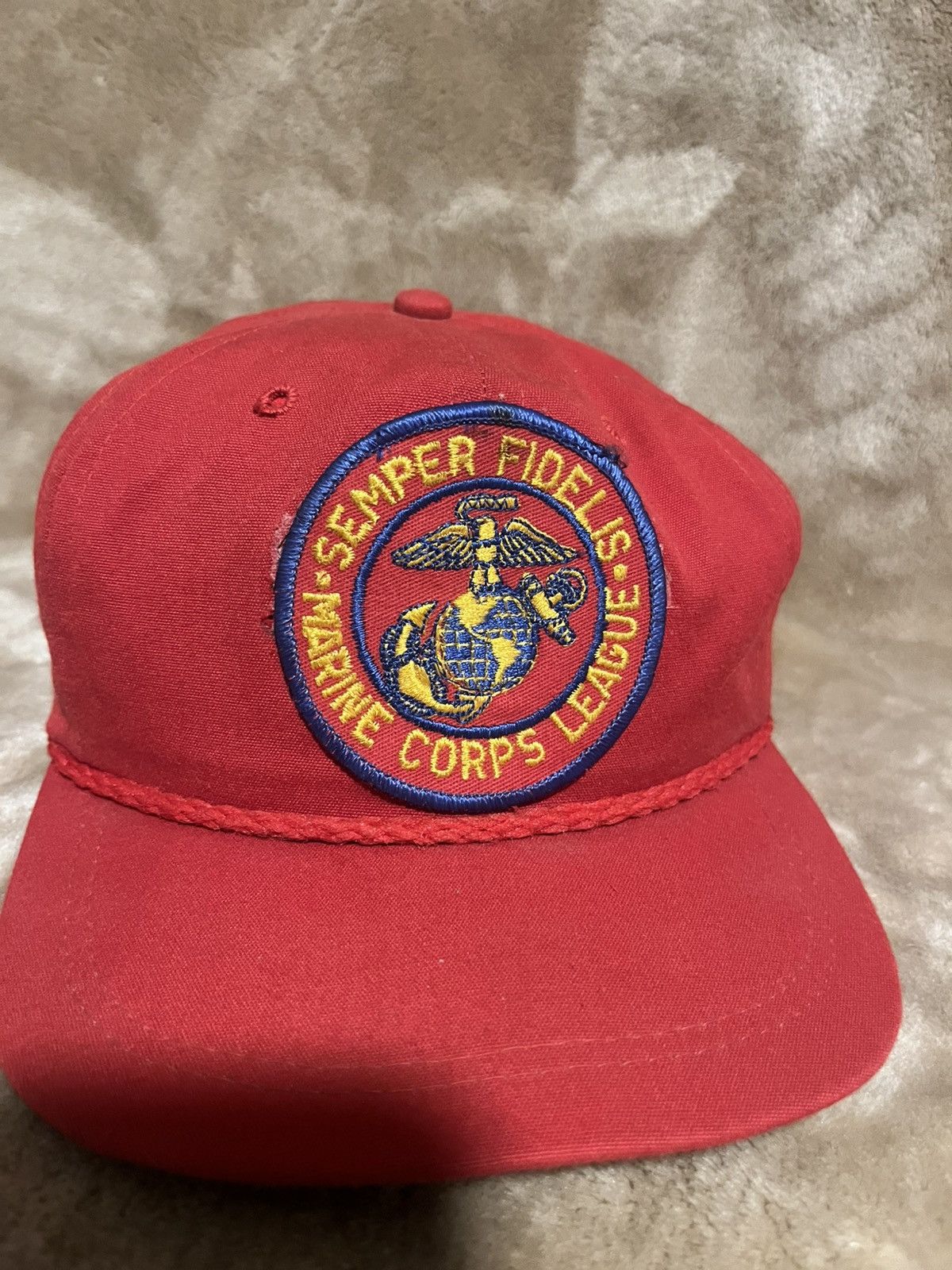 New Era Vintage 80’s 90’s Semper Fields Marine Corps League hat. Size ONE SIZE - 2 Thumbnail
