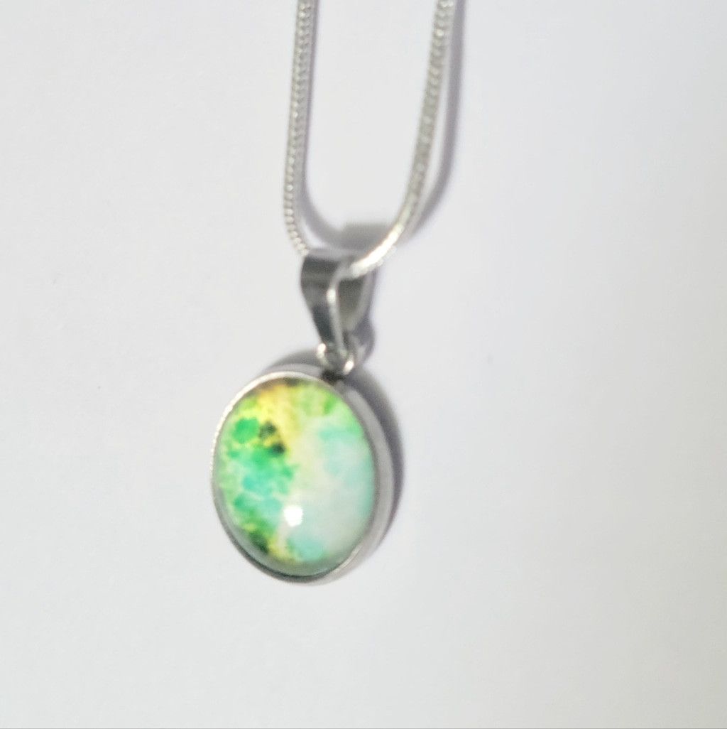Handmade 925 Sterling Silver nebula galaxy necklace Size ONE SIZE - 3 Thumbnail