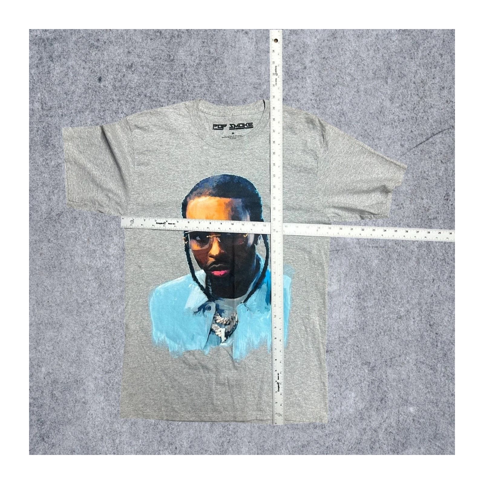 Vintage Pop Smoke Rapper Merch Shirt Grey Medium Size US M / EU 48-50 / 2 - 3 Thumbnail