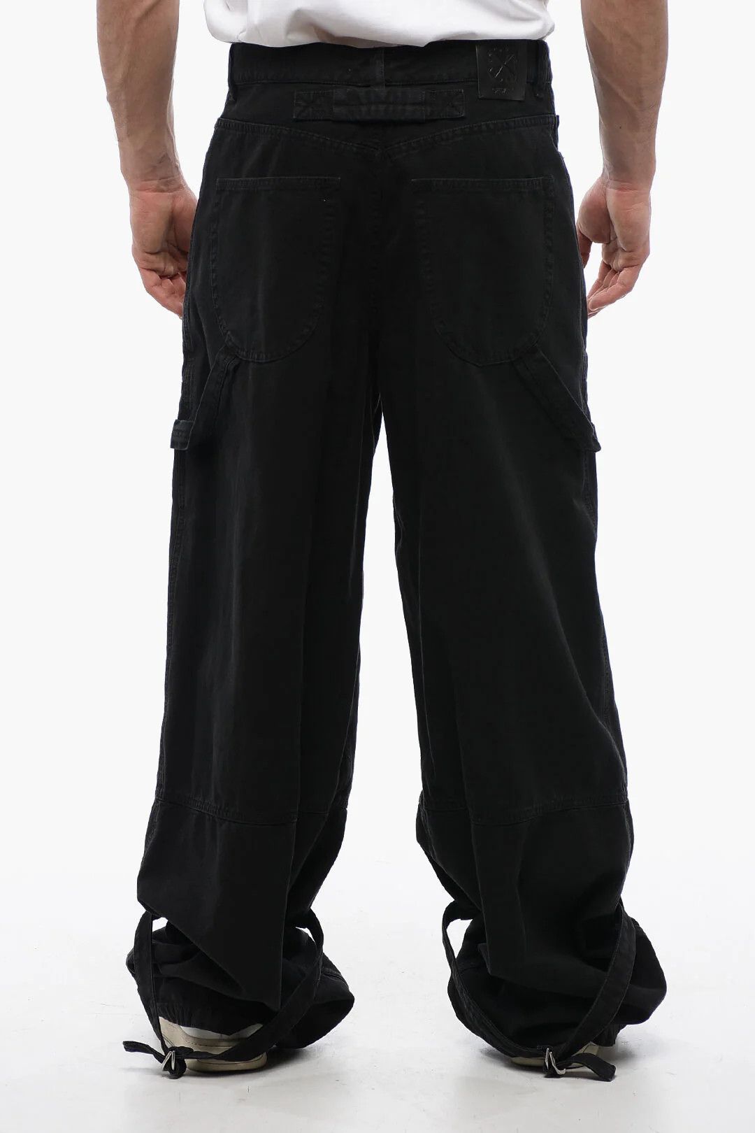 Off-White og1mm0526 Cargo Jeans in Black Size US 31 - 2 Thumbnail