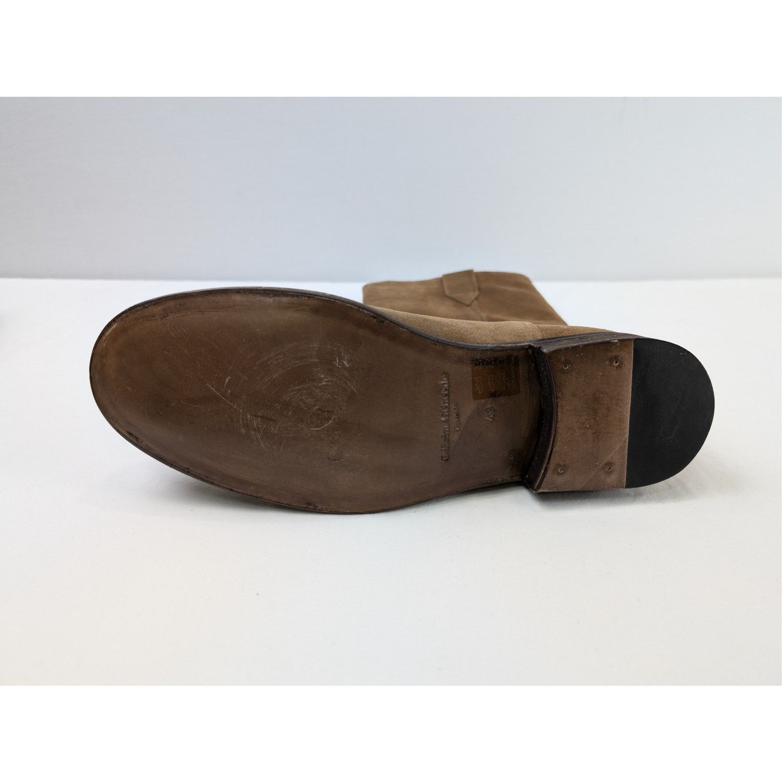 Officine Generale o1rshd1 Gray Boots Suede Leather High Boots in Mustard Olive Size US 10 / EU 43 - 8 Thumbnail