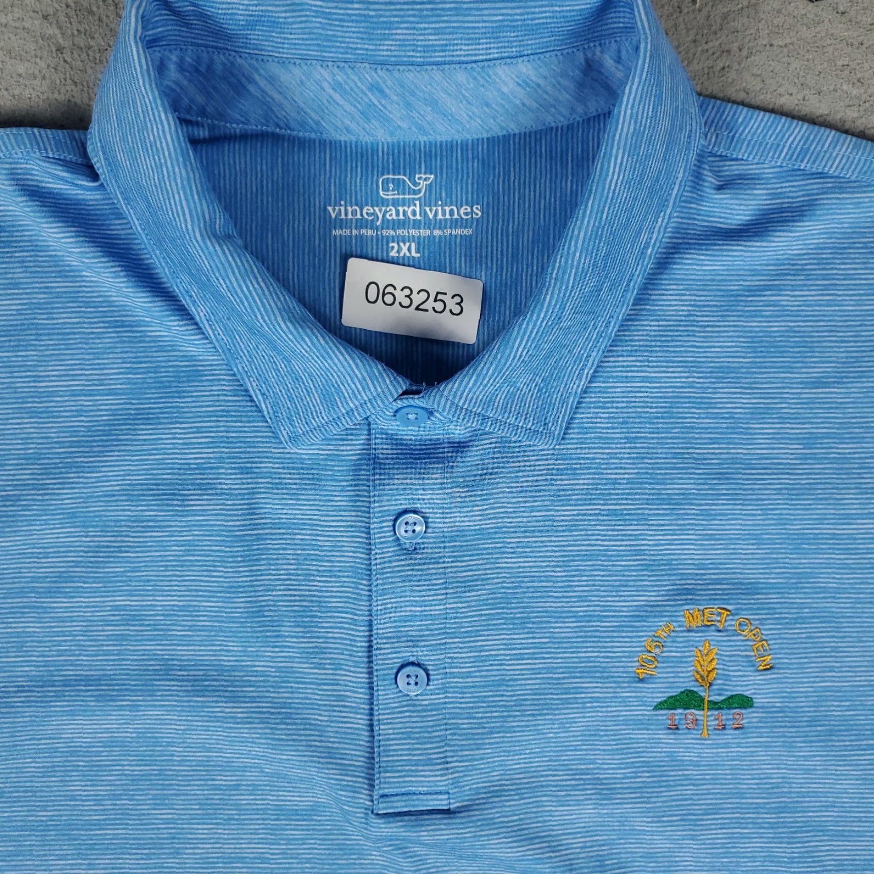 Vineyard Vines Vineyard Vines Polo Shirt Mens 2XL Blue Size US XXL / EU 58 / 5 - 2 Thumbnail