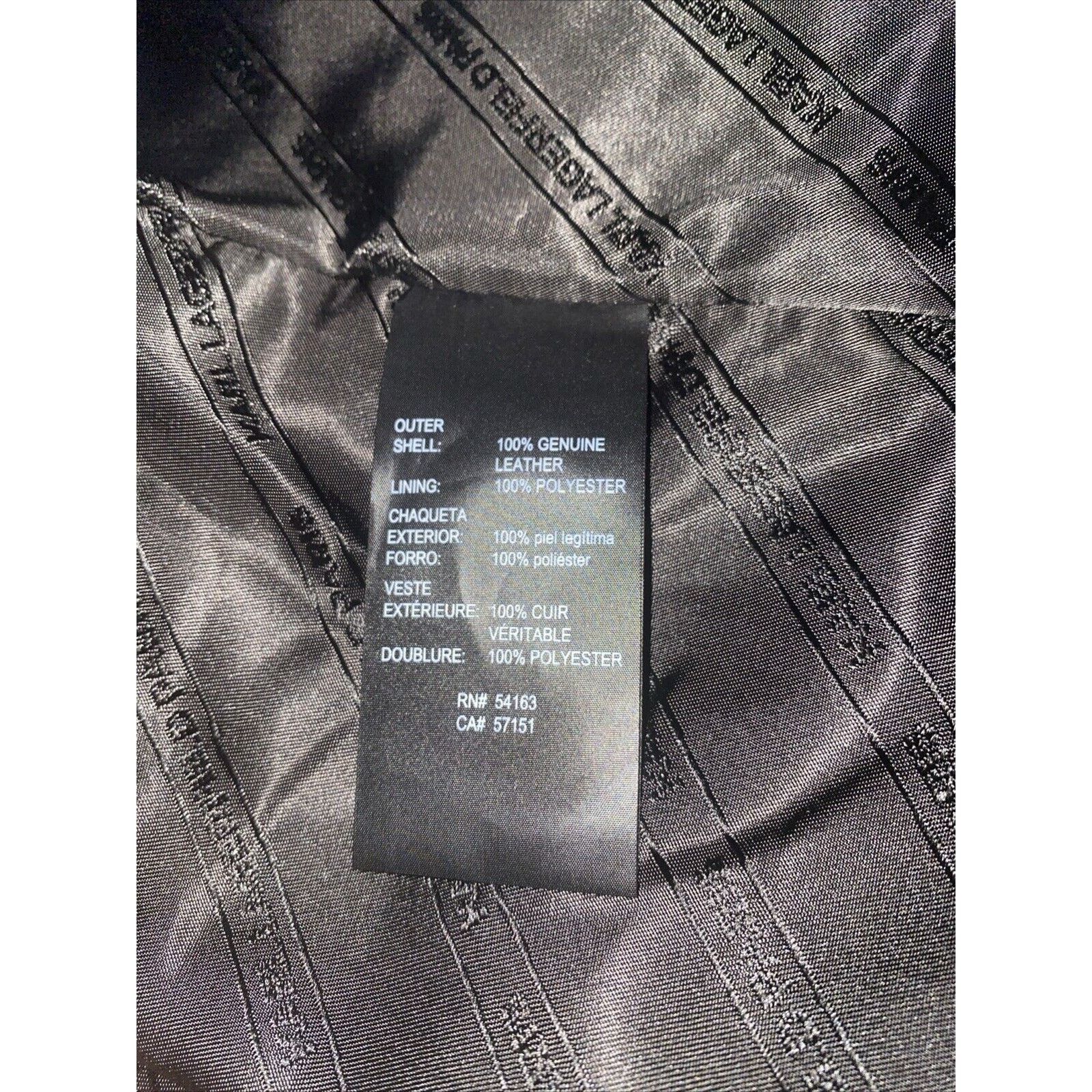 Karl Lagerfeld KARL LAGERFELD Jacket Womens Black Lambskin Leather Small Size S / US 4 / IT 40 - 12 Thumbnail