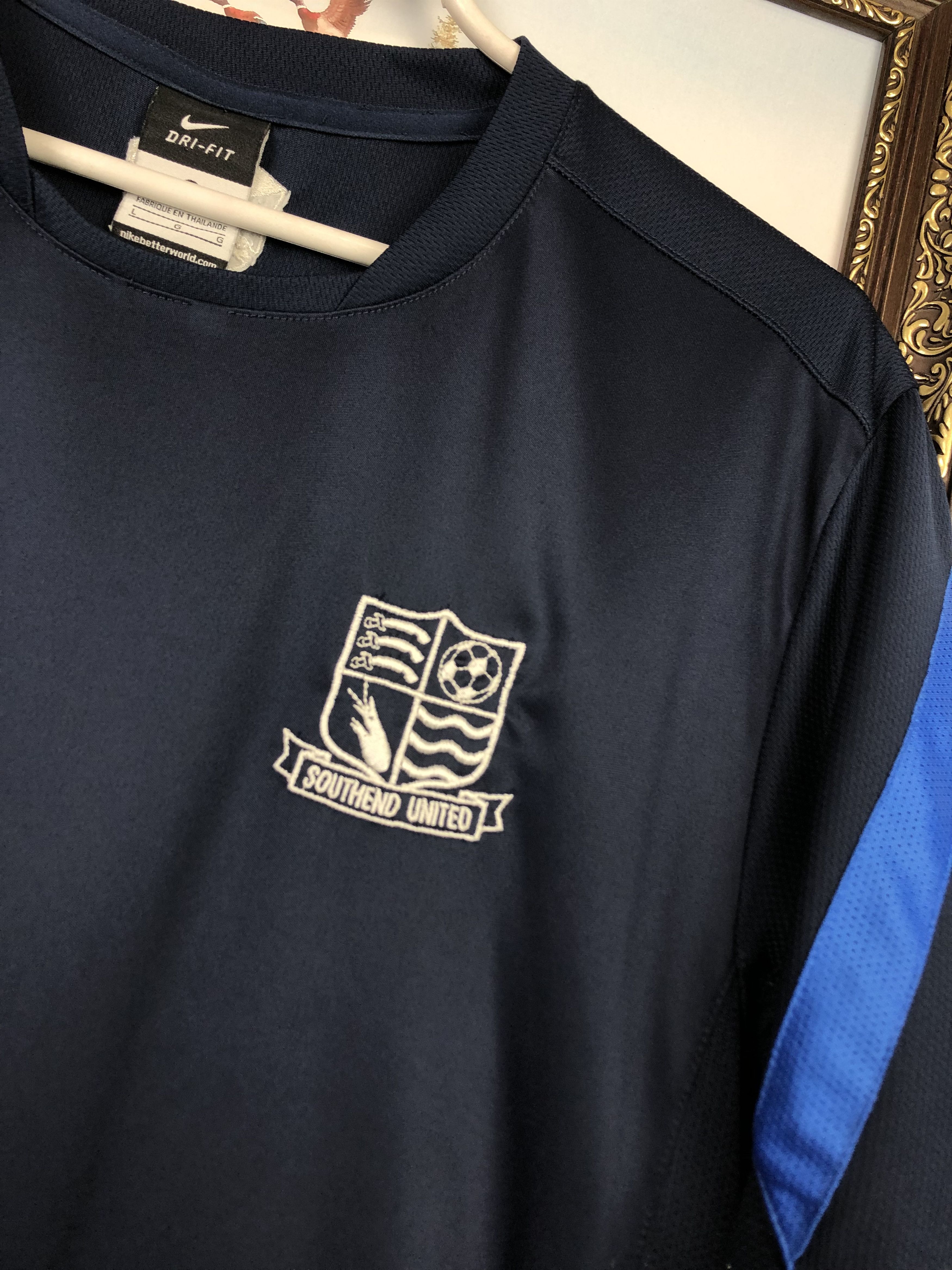 Nike Southend United 2014 Football Shirt Train Soccer Nike Jersey Size US L / EU 52-54 / 3 - 3 Thumbnail