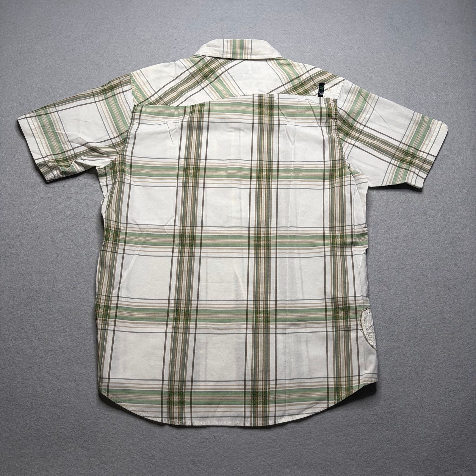 O'Neill O’Neill Plaid Button Up Shirt Men’s Large White Green Shirt Size US L / EU 52-54 / 3 - 7 Thumbnail