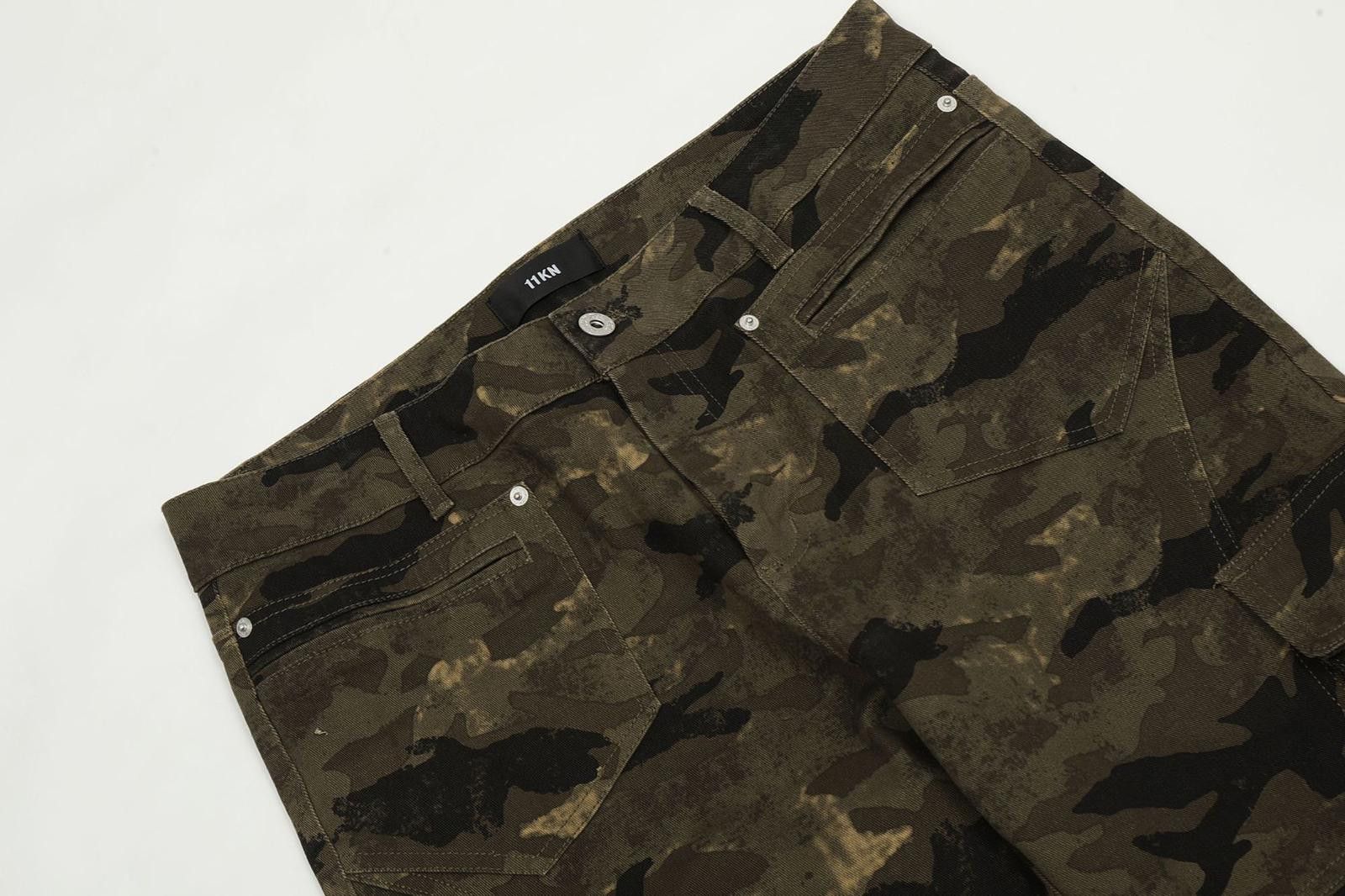Vintage Camouflage Cargo Flare Pants Size US 28 / EU 44 - 8 Thumbnail