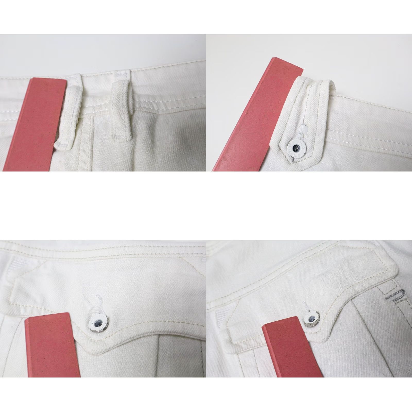 Diesel DIESEL Slylow Stretch 008AC Jeans Mens W31/L34 White Tapered Button Fly Jeans Size US 31 - 9 Thumbnail