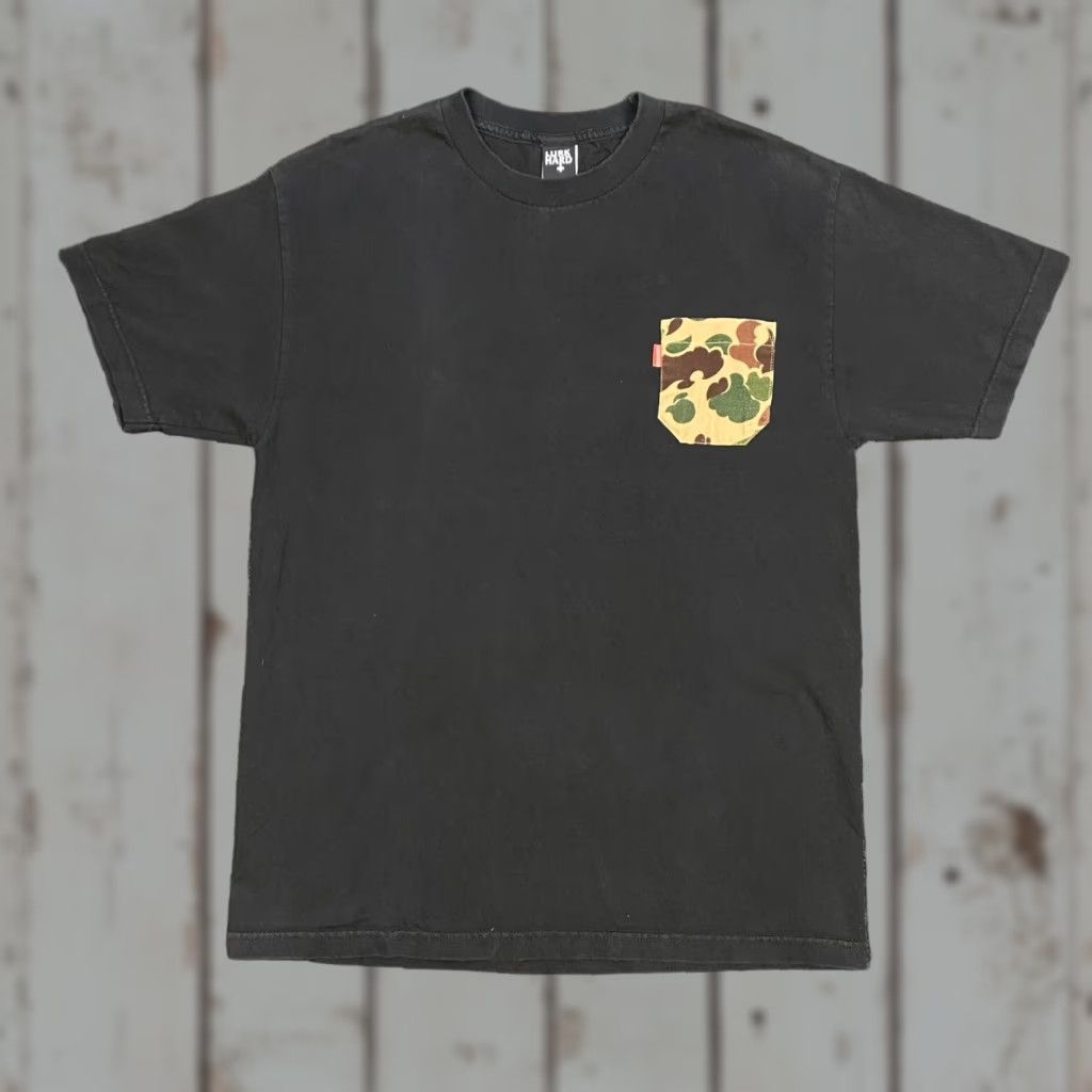 Vintage Lurk Hard T-Shirt Camouflage Black Pocket Mens Large Short Sleeve Crew Neck 90s American Sports All Seasons Pockets Fast Shipping Size US L / EU 52-54 / 3 - 1 Thumbnail