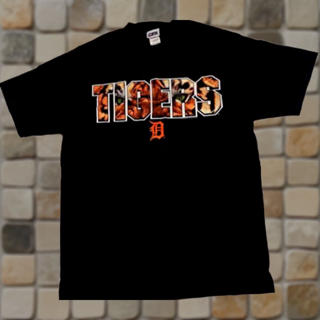 Vintage T-Shirt CSA DetroiTigers Baseball Tiger Black size Large Size US L / EU 52-54 / 3 - 1 Thumbnail