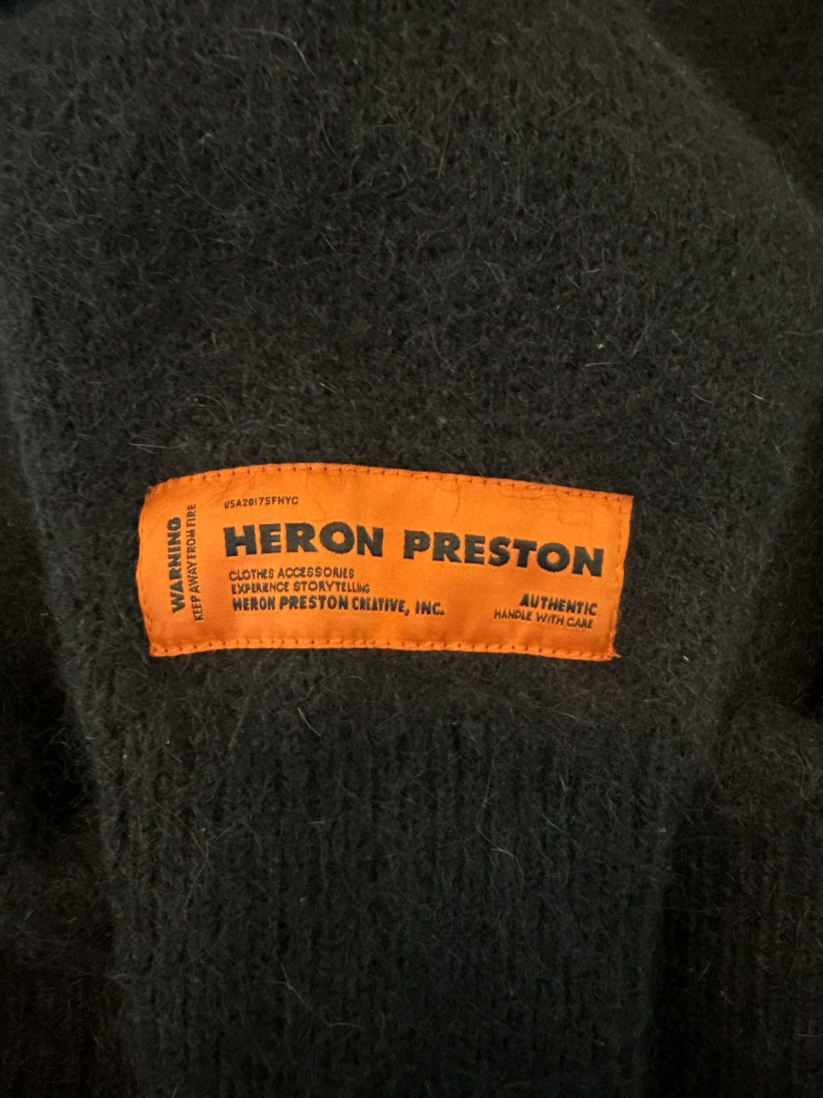 Heron Preston Heron Preston Black Mohair Sweater Size US M / EU 48-50 / 2 - 8 Thumbnail