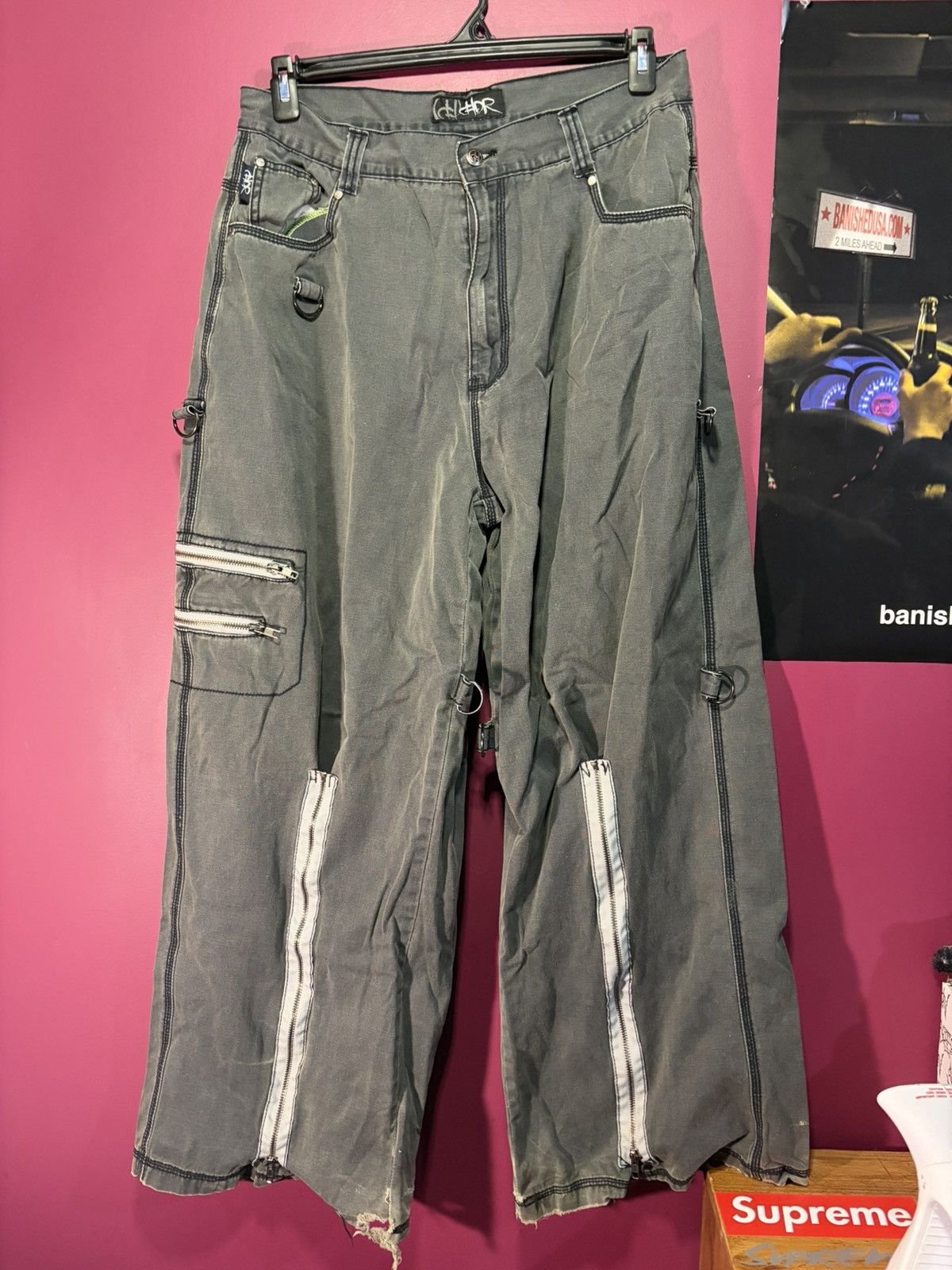 Tripp NYC CHOR zipper raver jeans Size US 34 / EU 50 - 5 Thumbnail