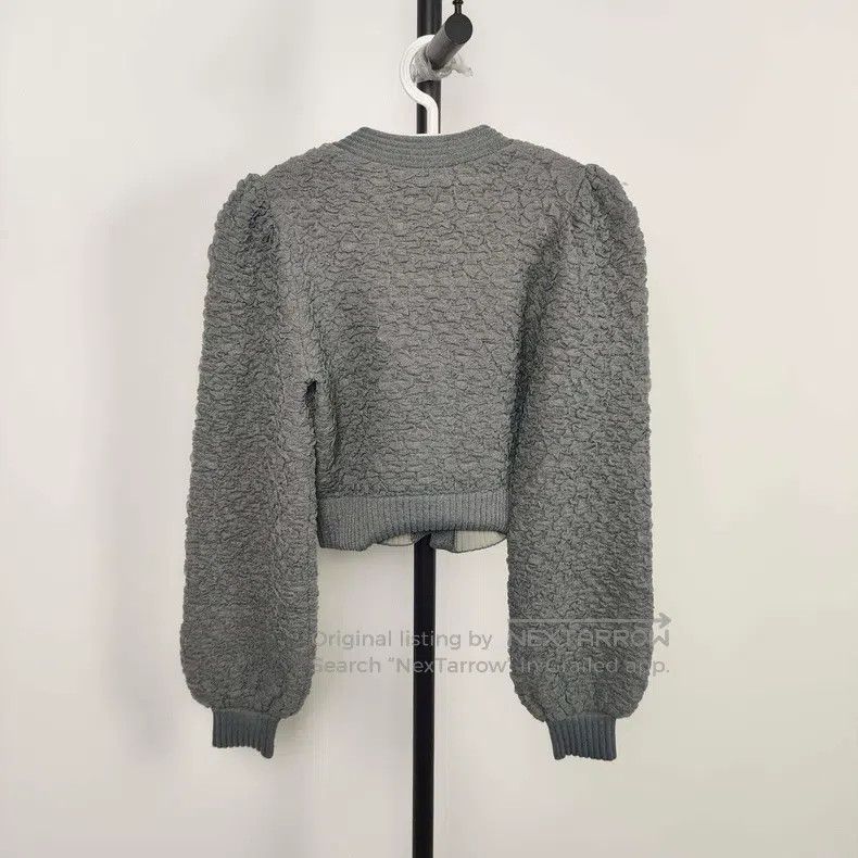Fendi Fendi Crepe chiffon pleated blouse, gray Size XS / US 0-2 / IT 36-38 - 2 Thumbnail