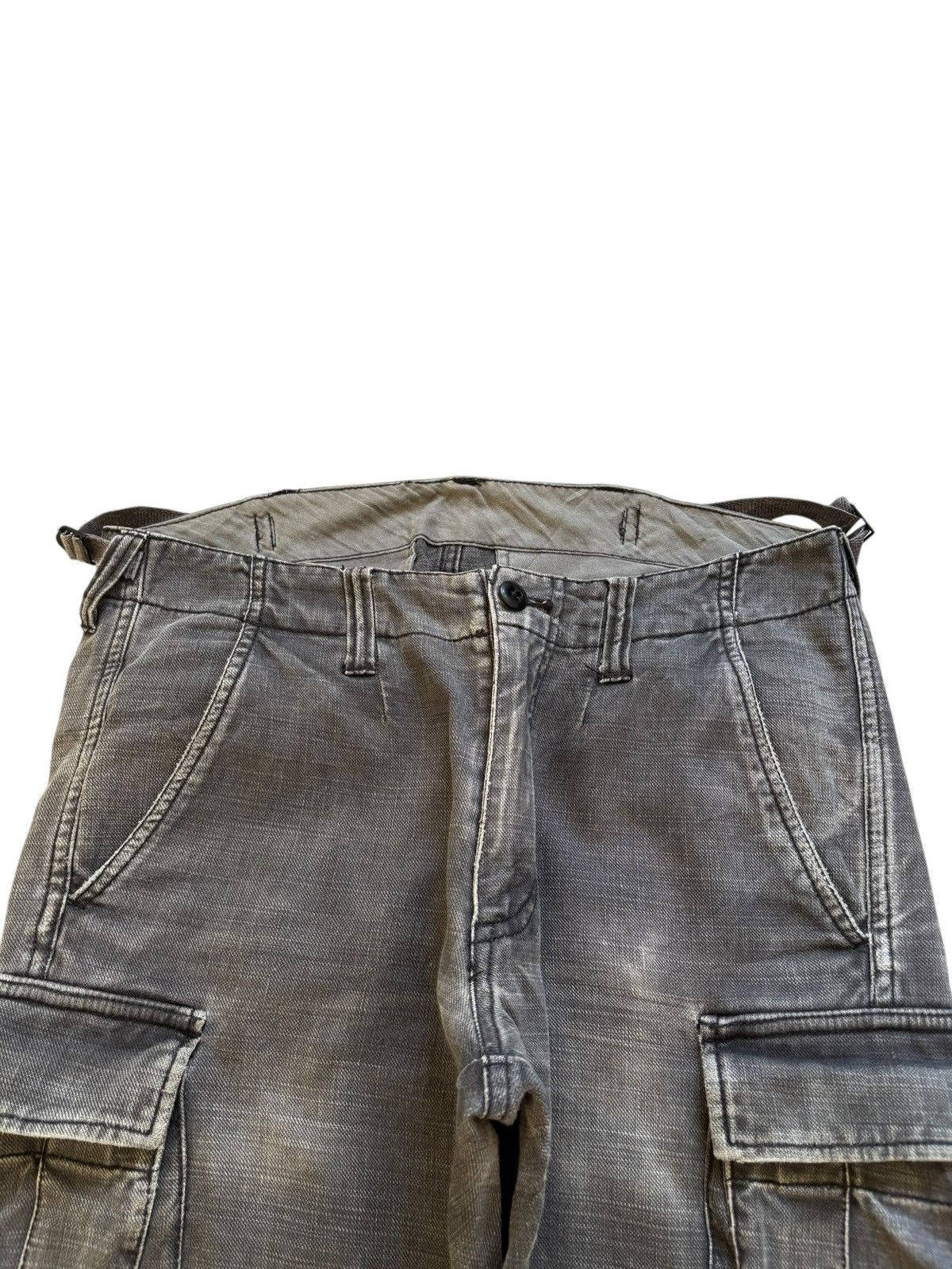 Hysteric Glamour × Japanese Brand Vintage Japanese Brand Grey Cargo Bootcut Flare Jeans Size US 32 / EU 48 - 4 Thumbnail