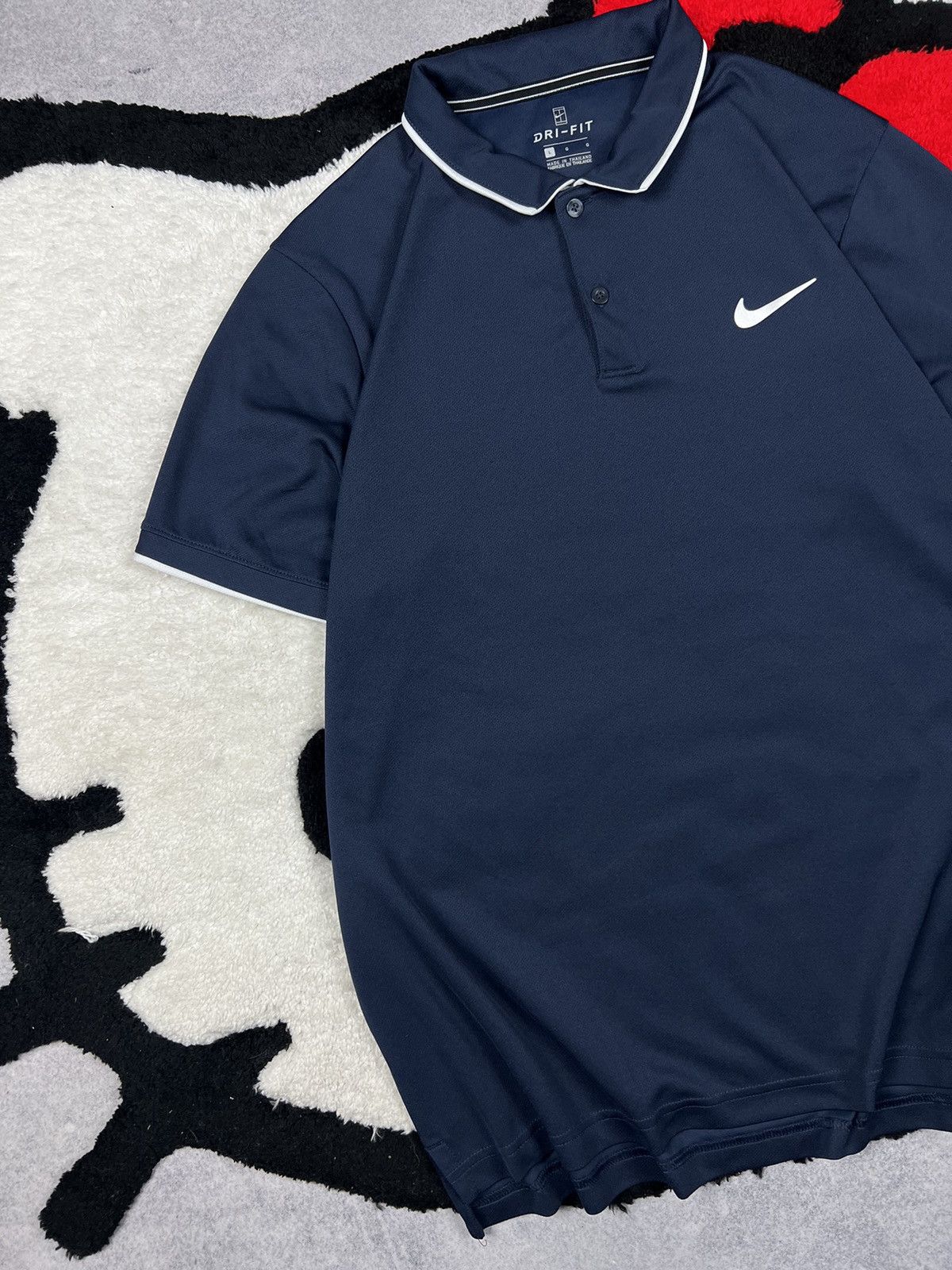 Nike Nike Court Tennis Dri-Fit Polo Blue Y2K Shirt Size US L / EU 52-54 / 3 - 2 Thumbnail