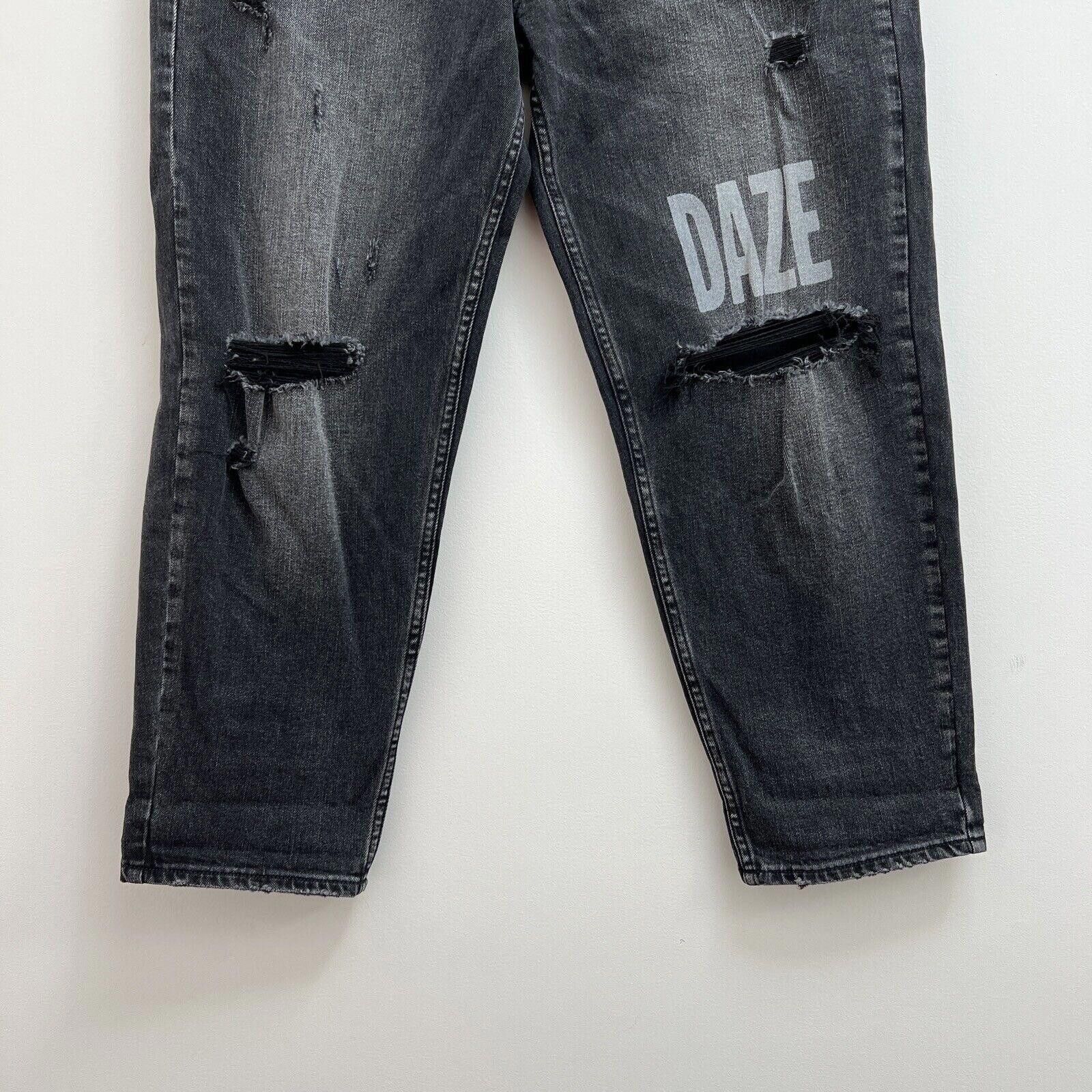 Ksubi mens bullet chop raven designer denim jean faded black