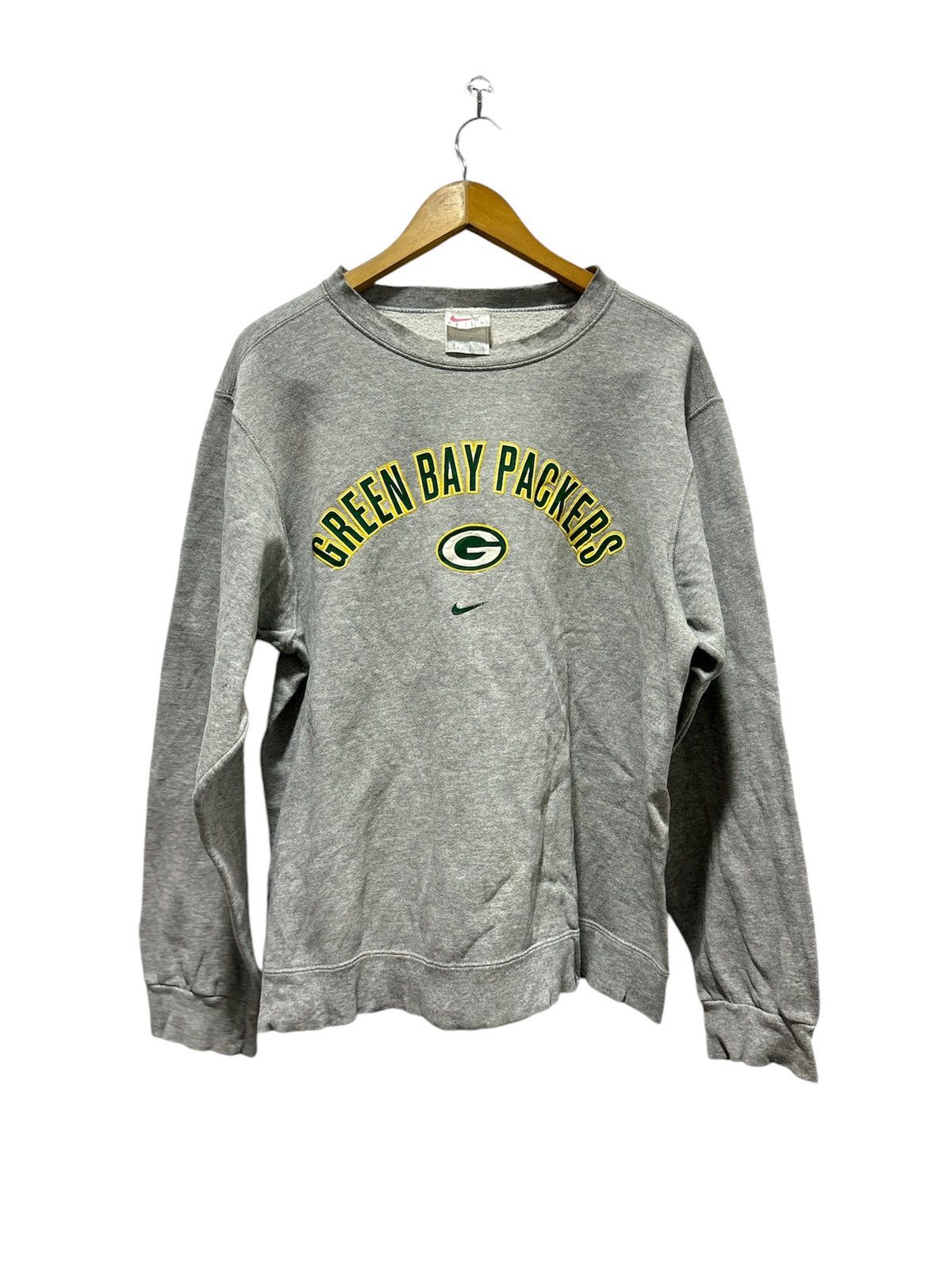 NFL × Nike × Vintage Vintage 90’s Nike Green Bay Packers Sweatshirt NFL Team Size US L / EU 52-54 / 3 - 1 Thumbnail