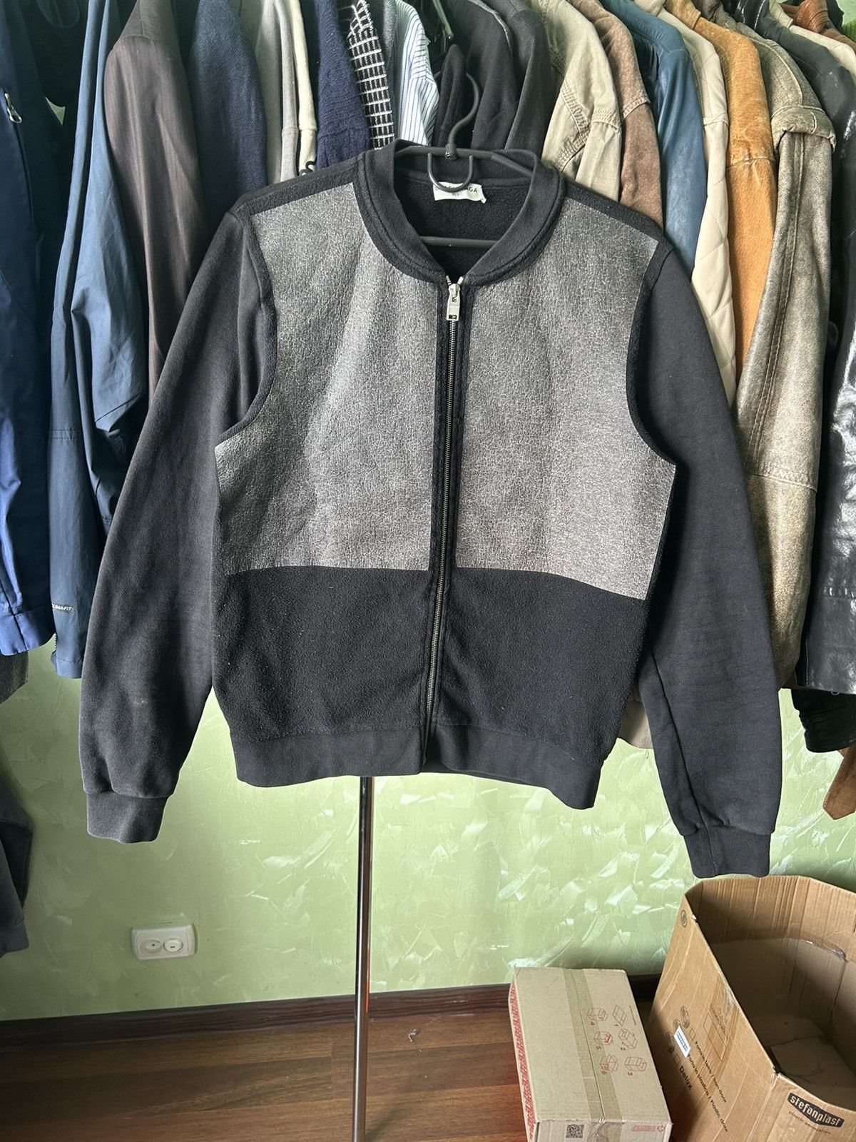 SS2014 Balenciaga Paris Luxury Zip Up Sweater Men’s Size S