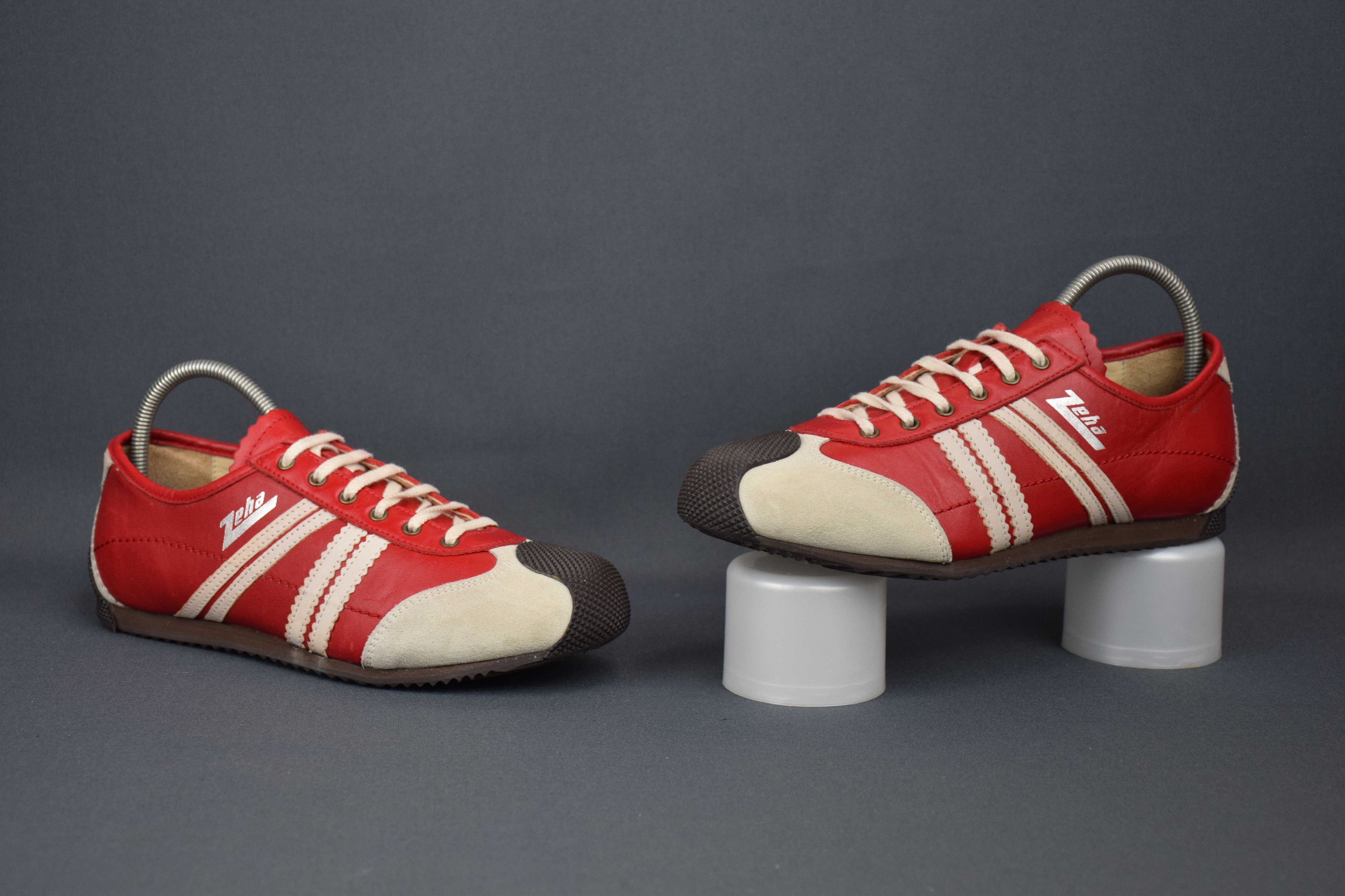 Other × Vintage Zeha Berlin Handballer Red Leather Sneakers US 6 UK 4 EU 37 Size US 6 / IT 36 - 5 Thumbnail