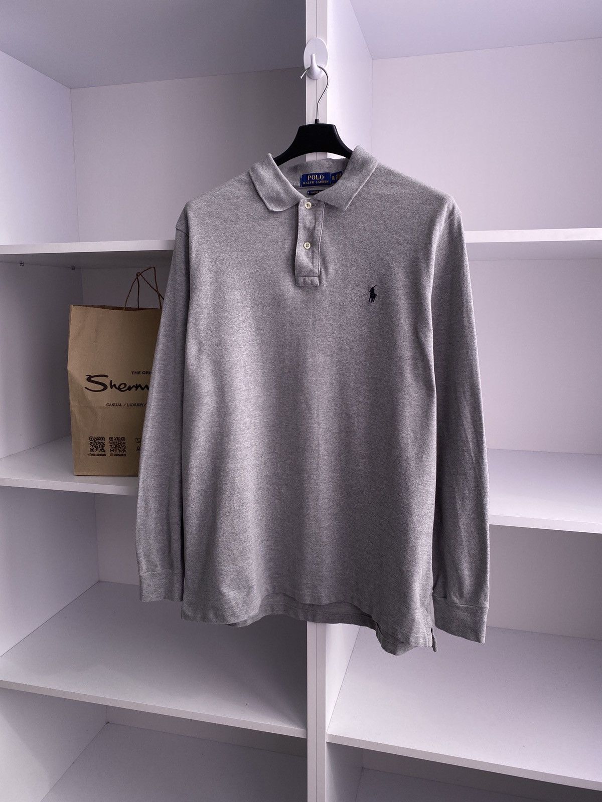 Polo Ralph Lauren × Vintage Polo Ralph Lauren vintage regby sweatshirt Size US XL / EU 56 / 4 - 2 Thumbnail