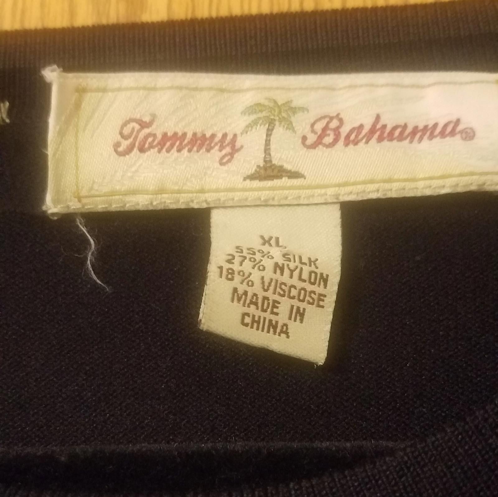 Tommy Bahama Tommy Bahama Men's Black Shirt Size XL Size 44R - 3 Thumbnail