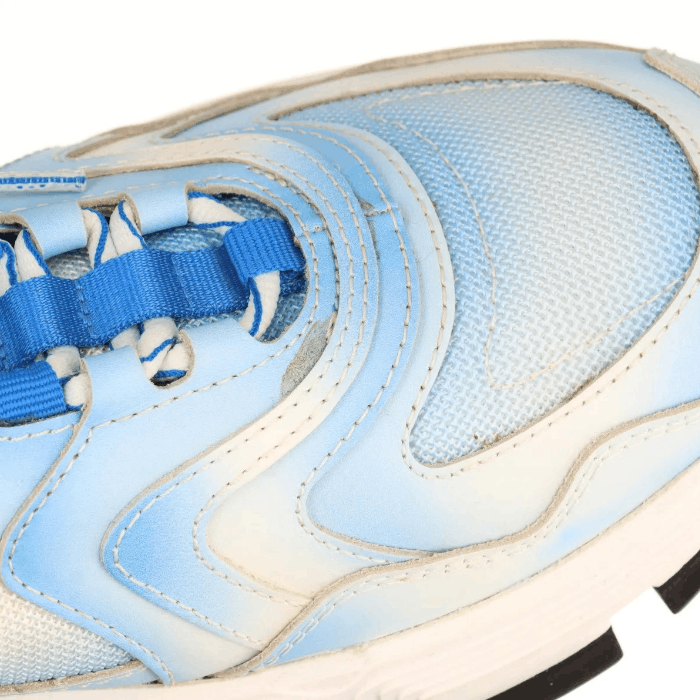 Dior CD1 Leather Fabric Men's Sneakers Blue x White Size US 8 / EU 41 - 11 Thumbnail