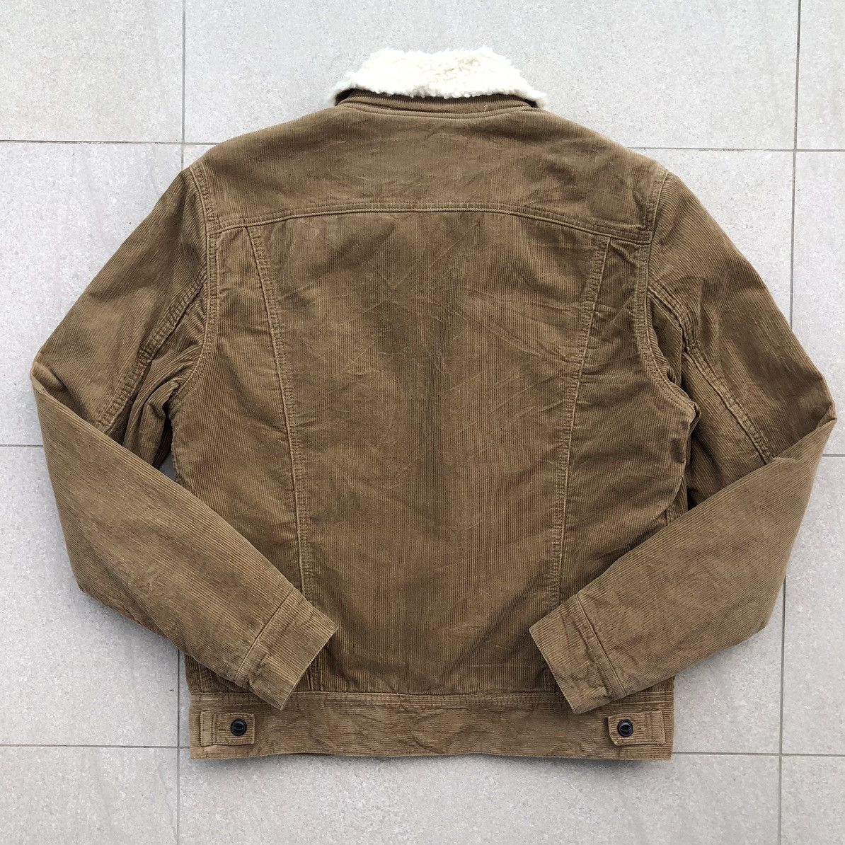 Lee Vintage Storm Rider Lee Lined Sherpa Corduroy Trucker Jacket Size US M / EU 48-50 / 2 - 12 Thumbnail