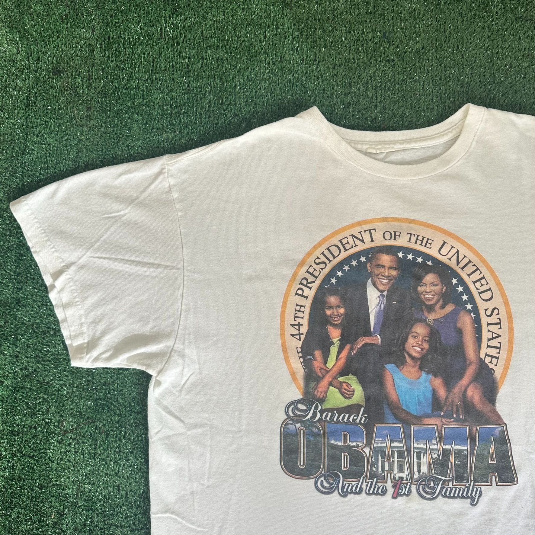 Vintage Vintage Y2K Barack Obama T-Shirt President Political USA Tee Size US M / EU 48-50 / 2 - 2 Thumbnail